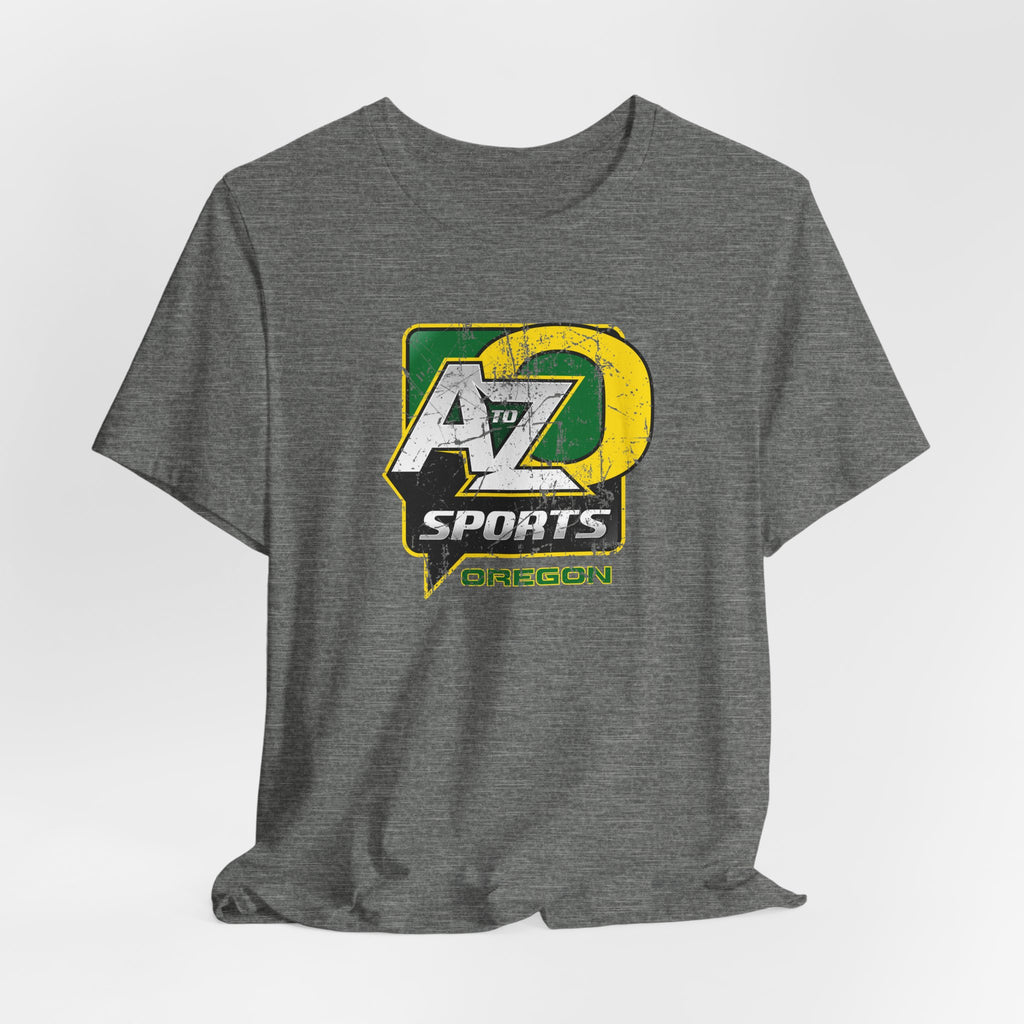 A to Z Sports Oregon Distressed T-Shirt