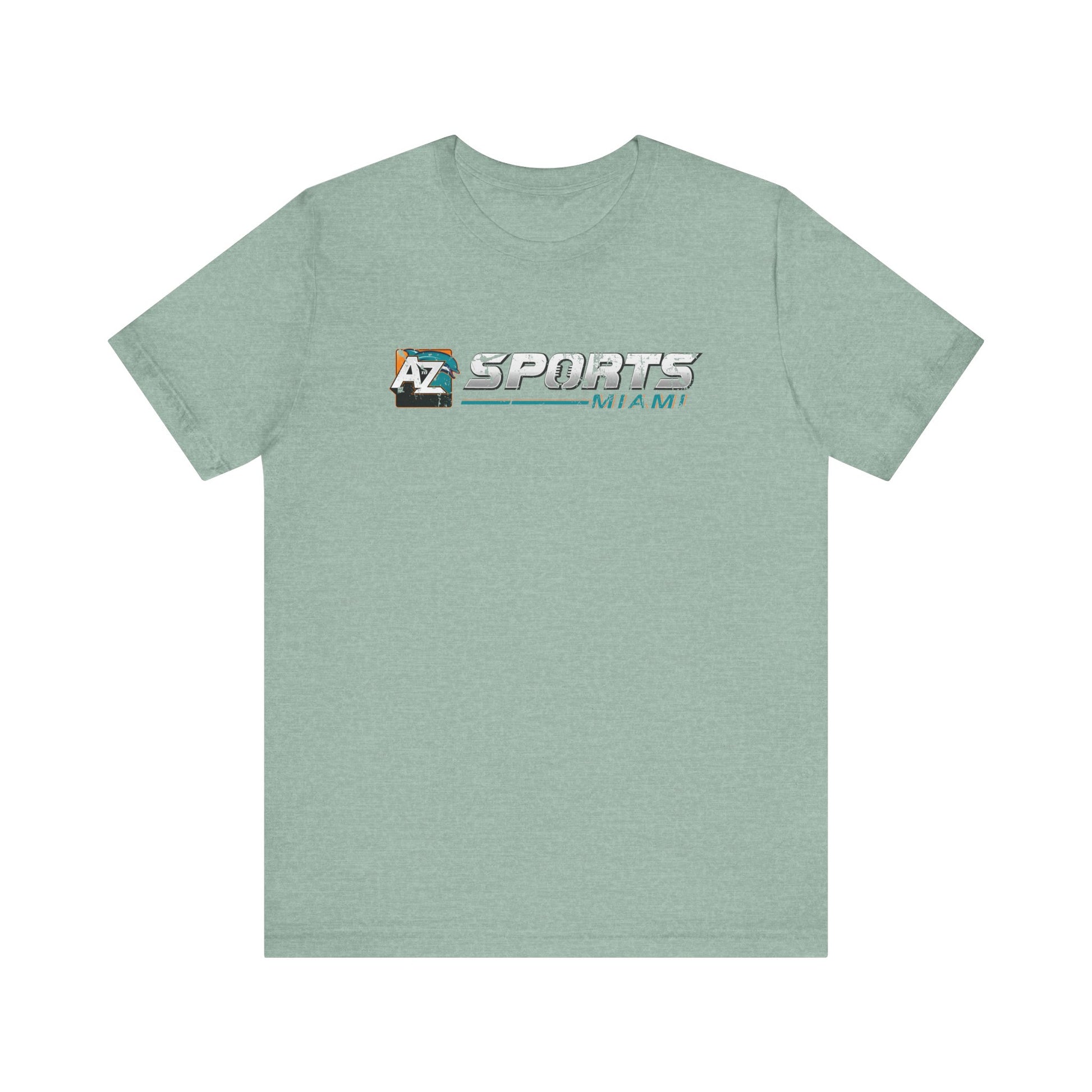 A to Z Sports Dolphins Distressed Horizontal T-Shirt