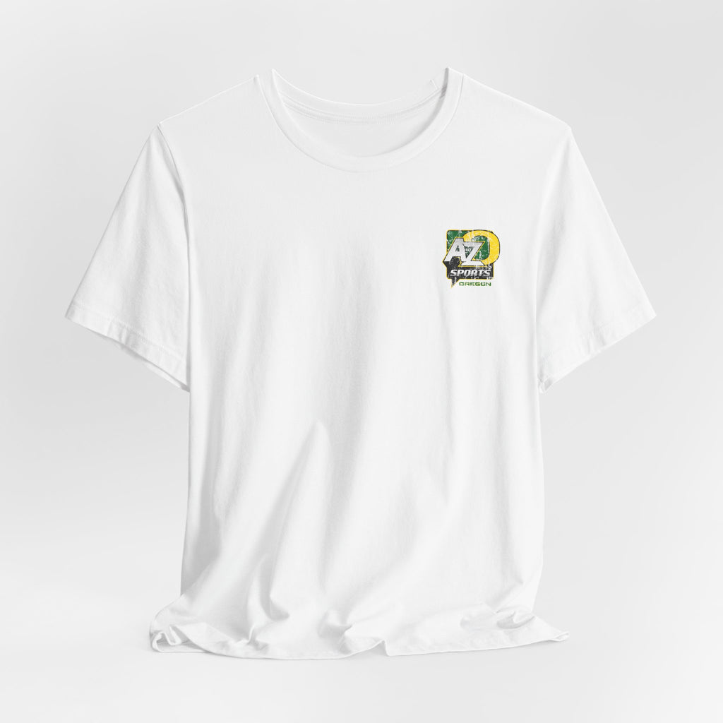 A to Z Sports Oregon Distressed Pocket T-Shirt
