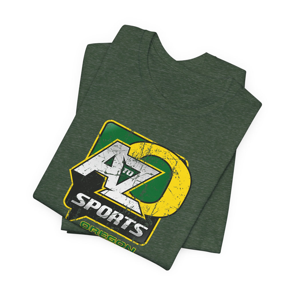 A to Z Sports Oregon Distressed T-Shirt