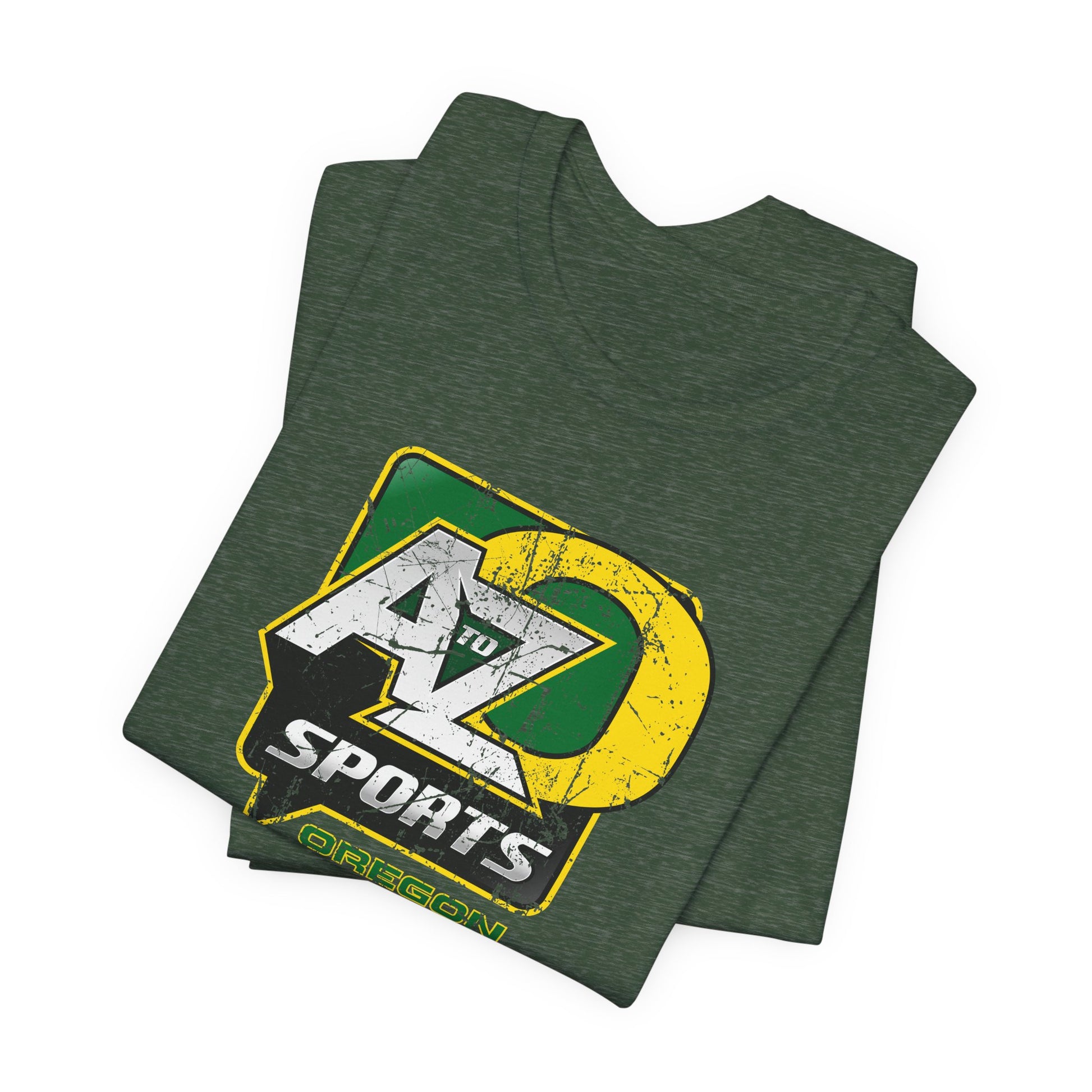 A to Z Sports Oregon Distressed T-Shirt