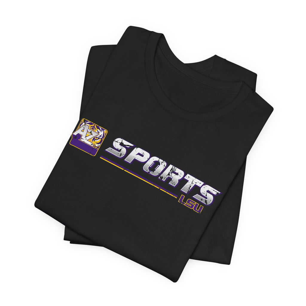 A to Z Sports LSU Distressed Horizontal T-Shirt