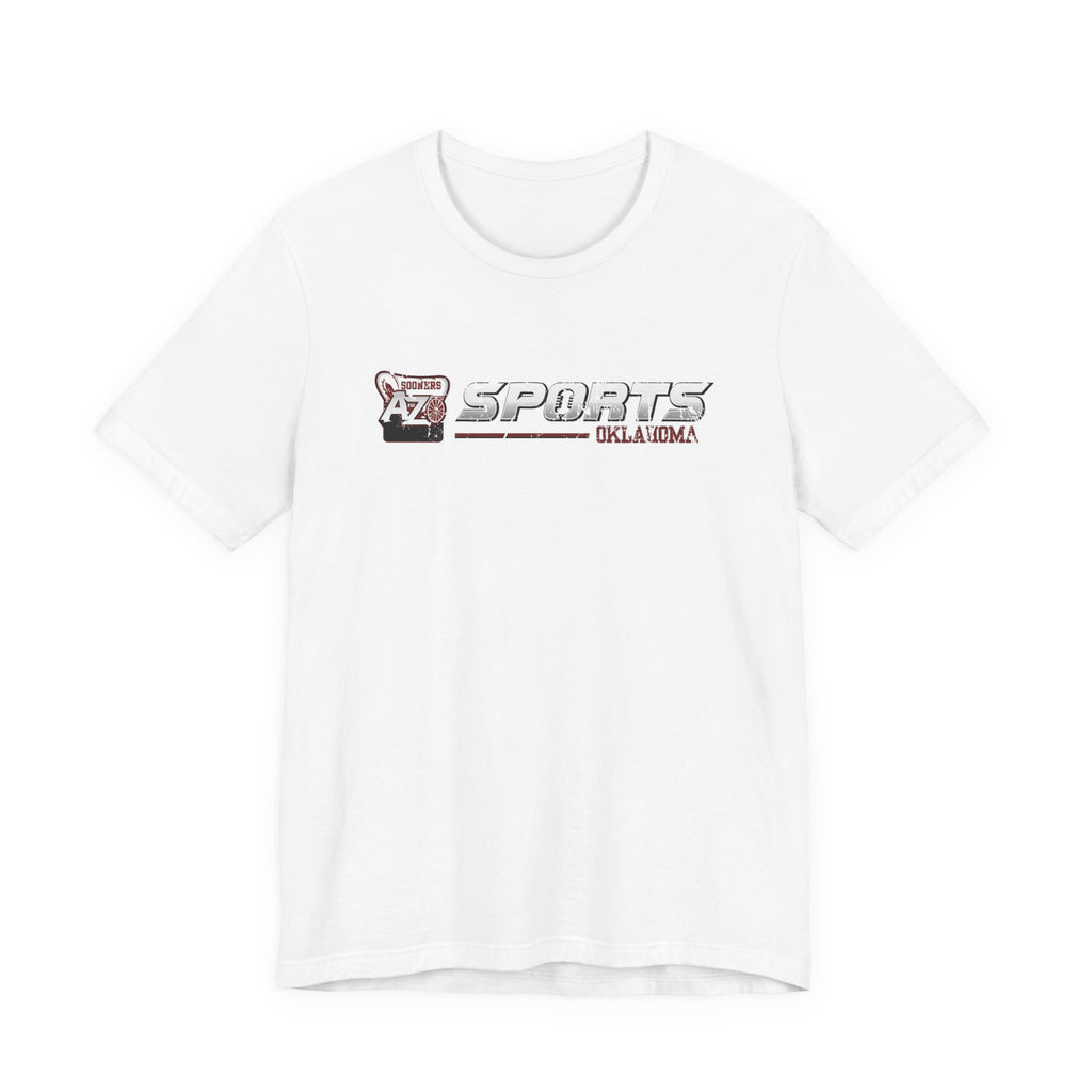 A to Z Sports Oklahoma Distressed Horizontal T-Shirt