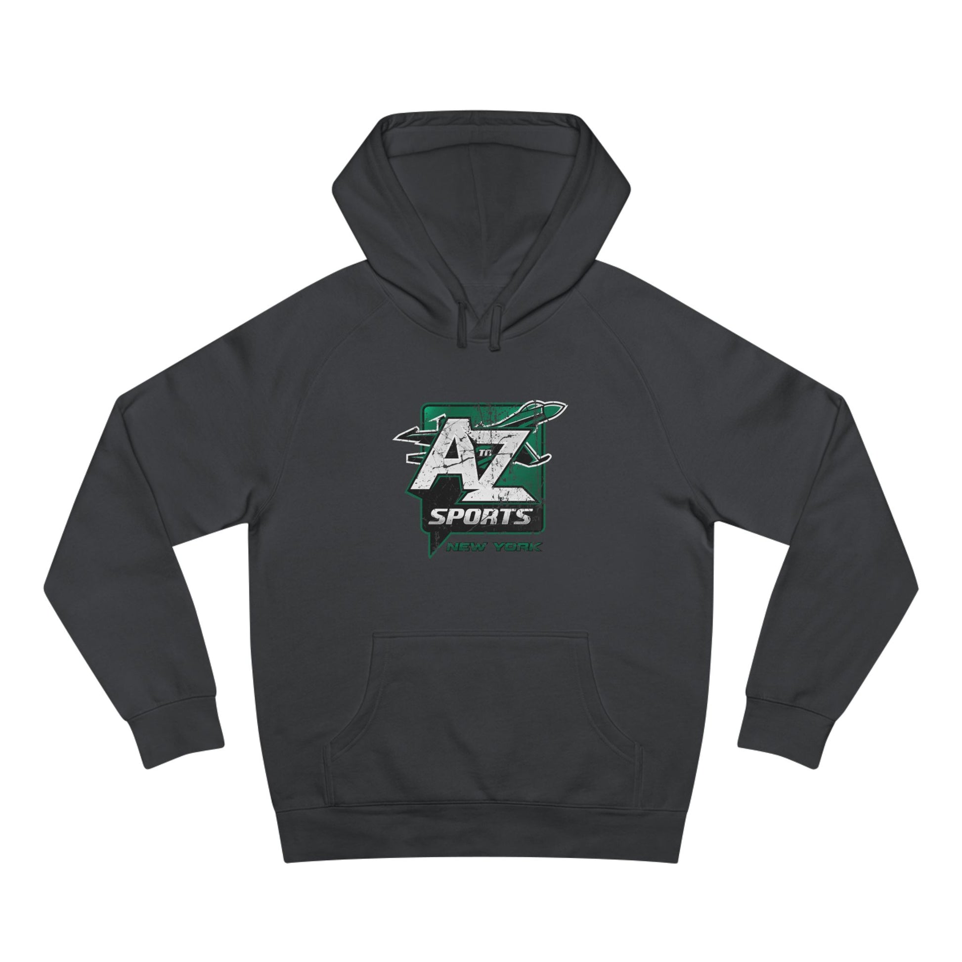 A to Z Sports Jets Distressed Hoodie