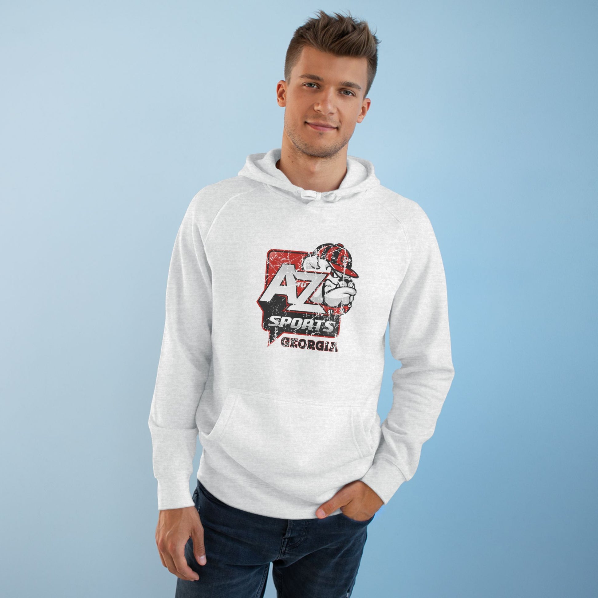 A to Z Sports Georgia Distressed Hoodie
