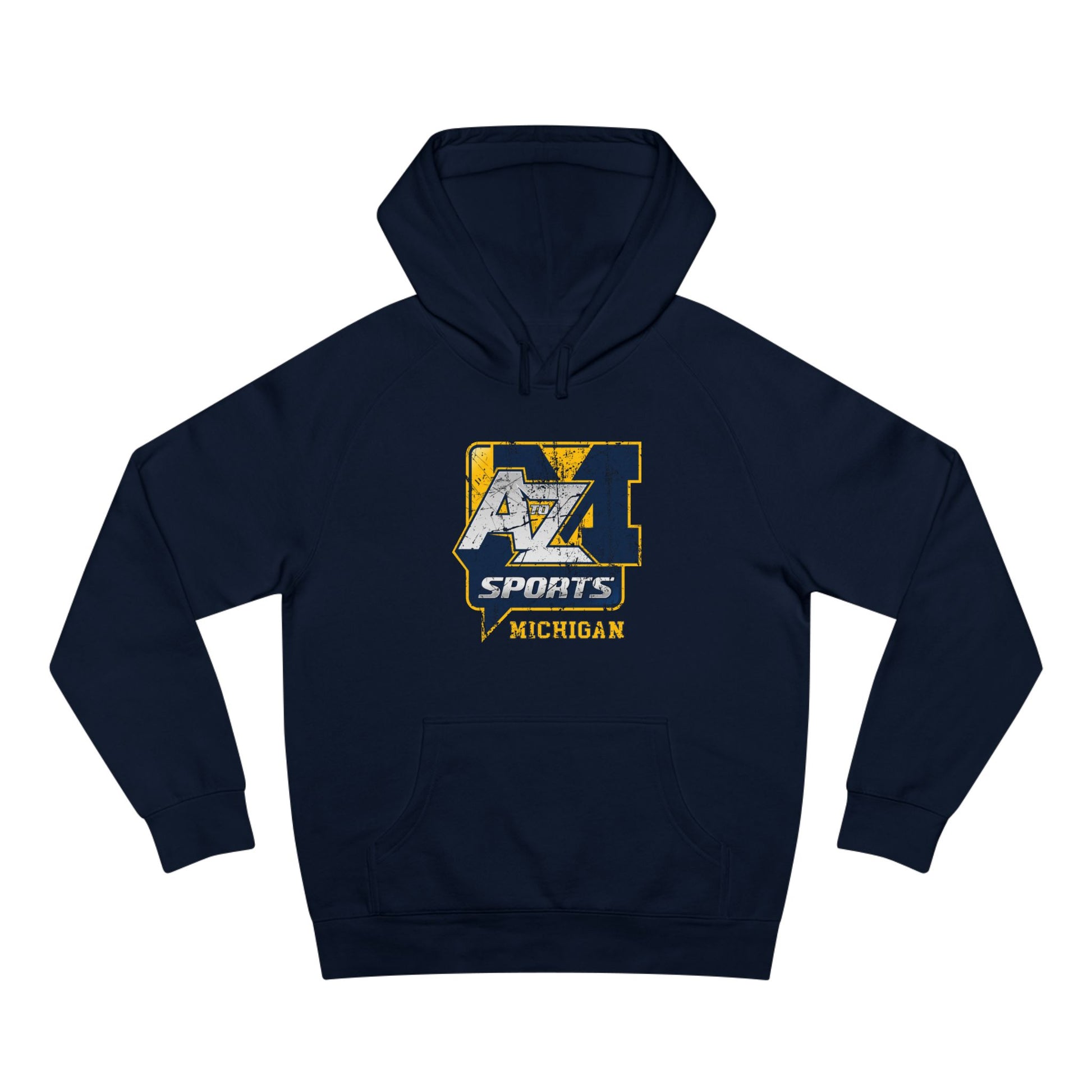 A to Z Sports Michigan Distressed Hoodie