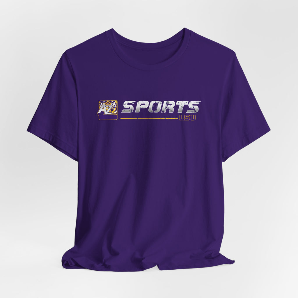 A to Z Sports LSU Distressed Horizontal T-Shirt