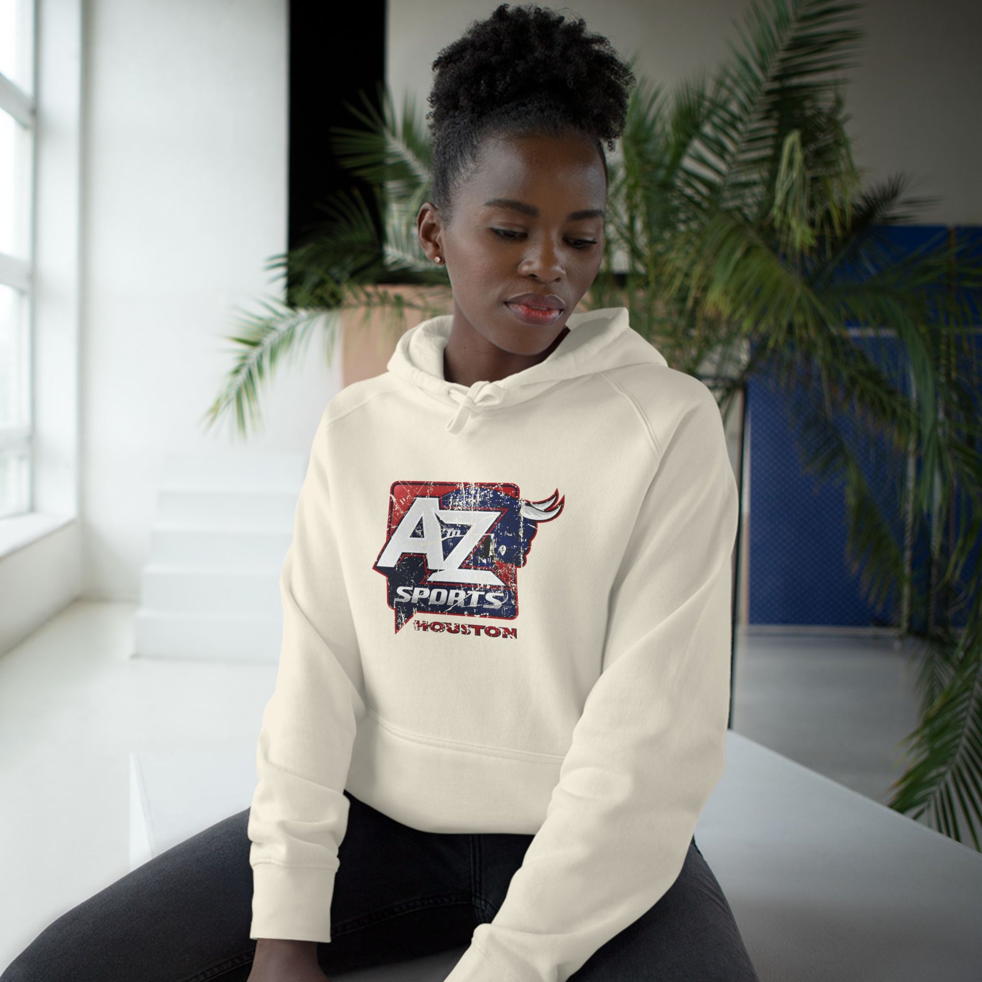A to Z Sports Texans Distressed Hoodie