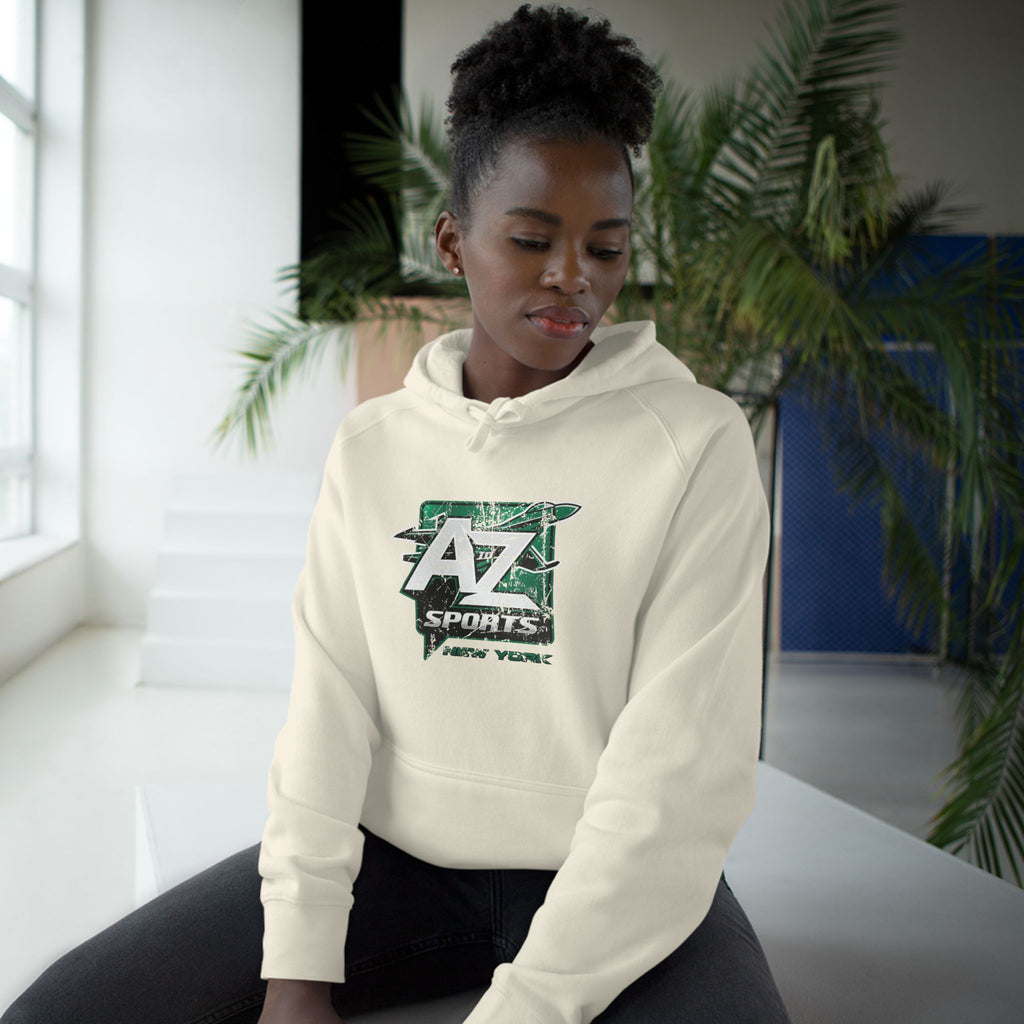 A to Z Sports Jets Distressed Hoodie