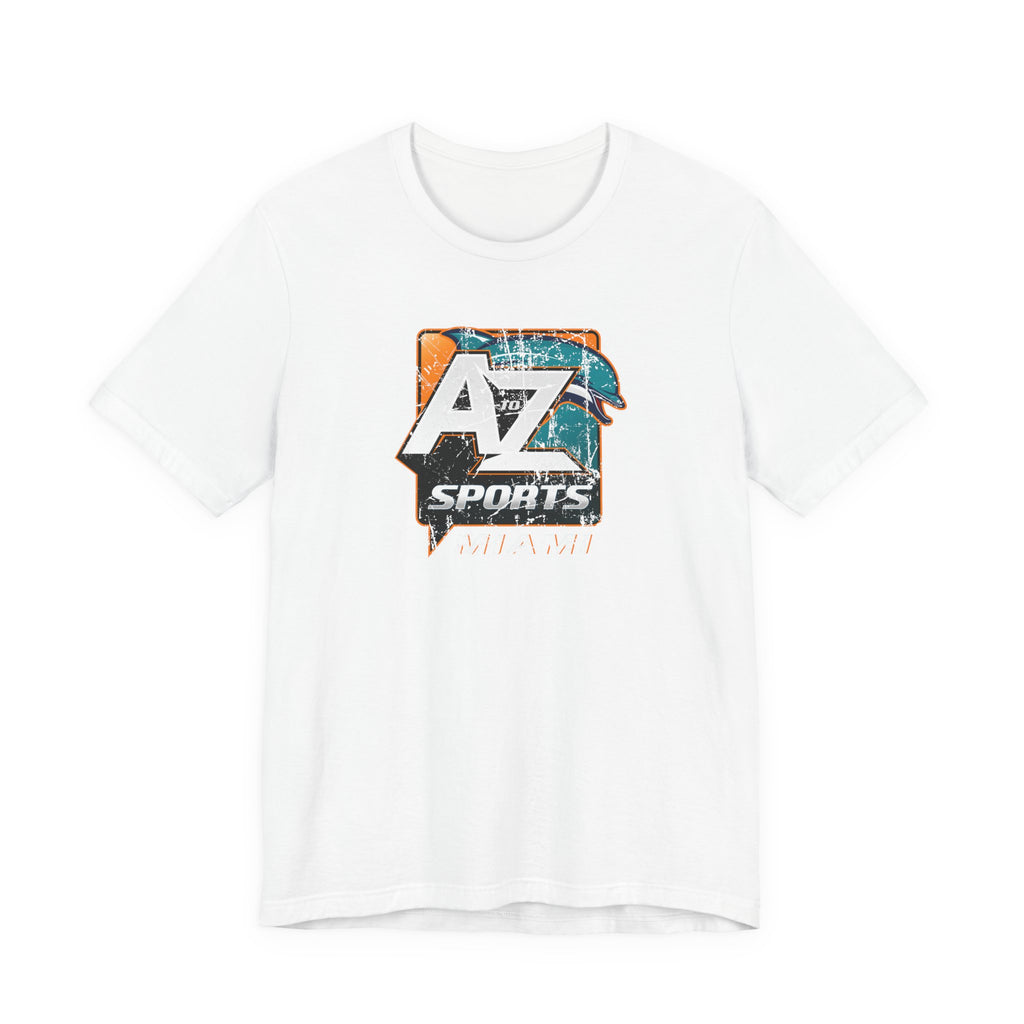 A to Z Sports Dolphins Distressed T-Shirt