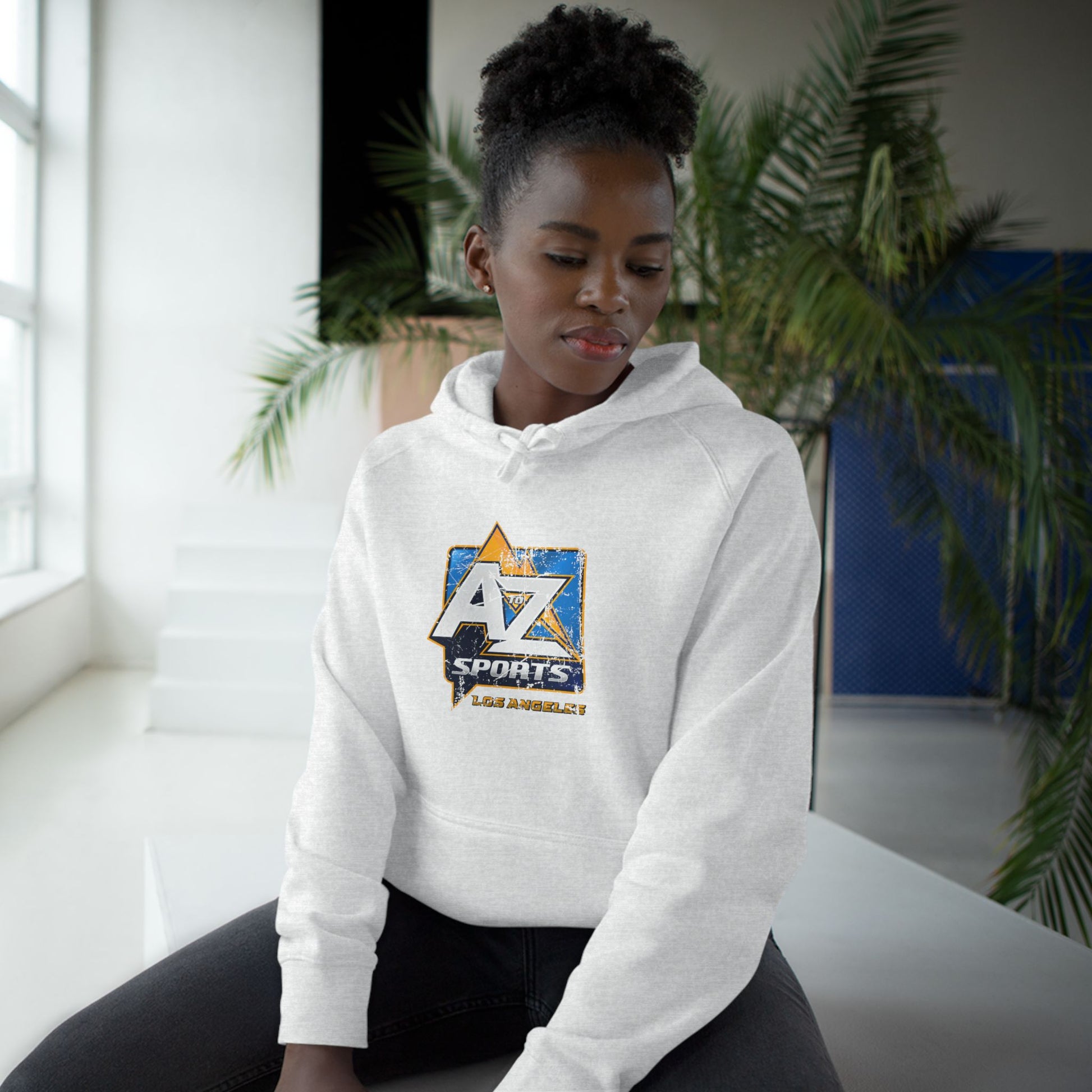 A to Z Sports Chargers Distressed Hoodie