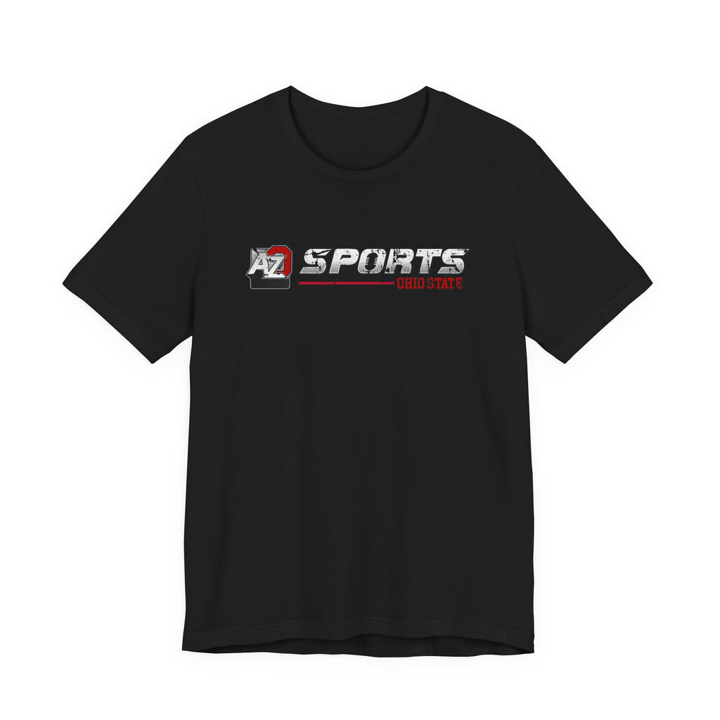 A to Z Sports Ohio State Distressed Horizontal T-Shirt