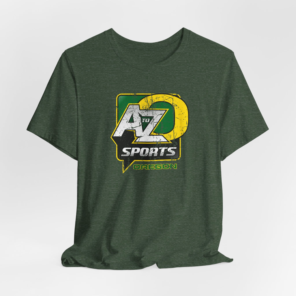 A to Z Sports Oregon Distressed T-Shirt