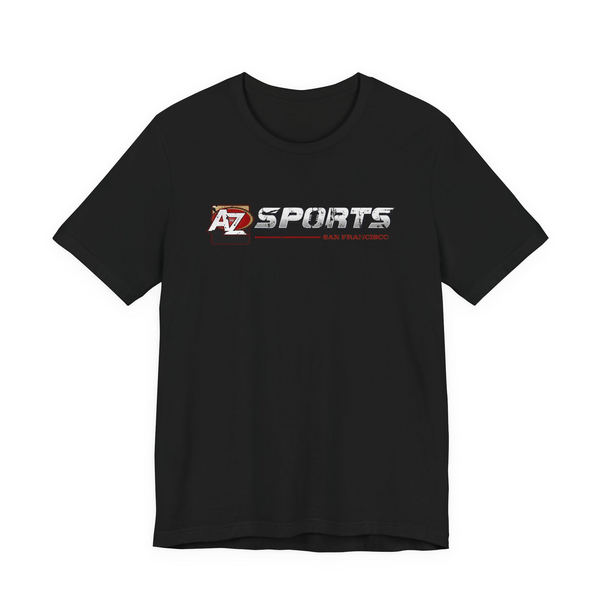 A to Z Sports 49ers Distressed Horizontal T-Shirt