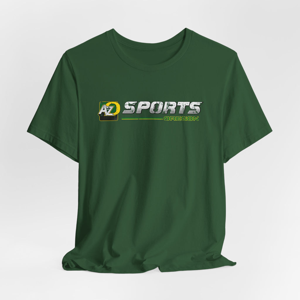 A to Z Sports Oregon Distressed Horizontal T-Shirt