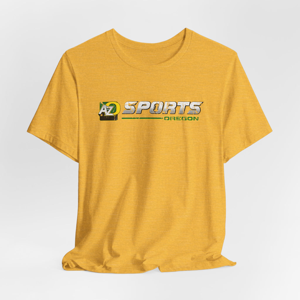A to Z Sports Oregon Distressed Horizontal T-Shirt