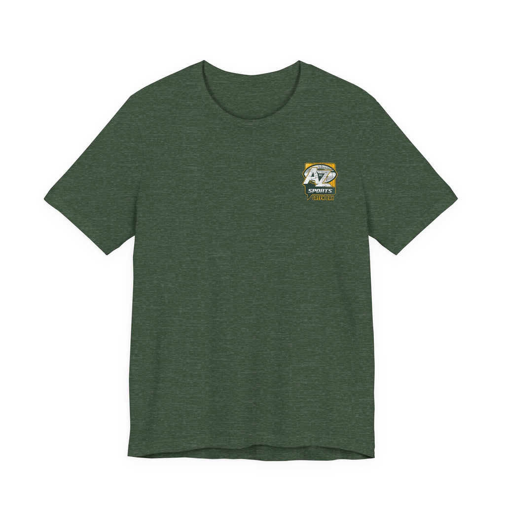 A to Z Sports Packers Distressed Pocket T-Shirt