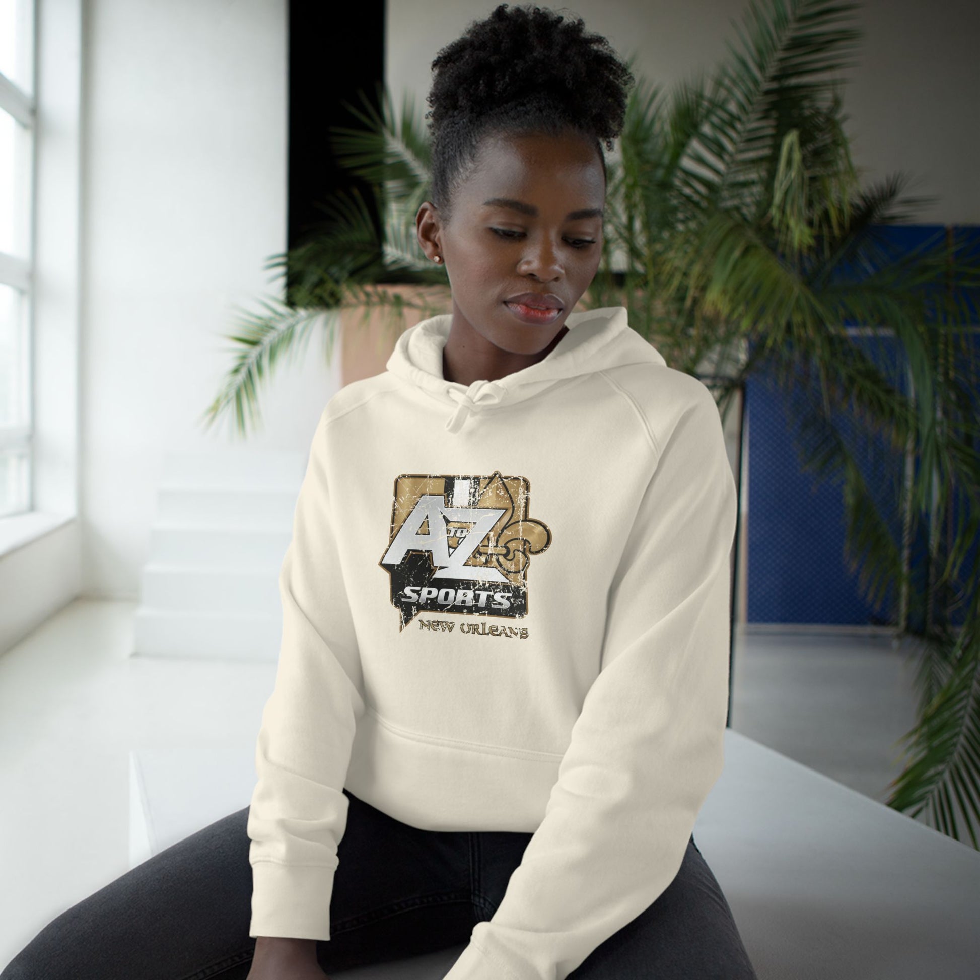 A to Z Sports Saints Distressed Hoodie