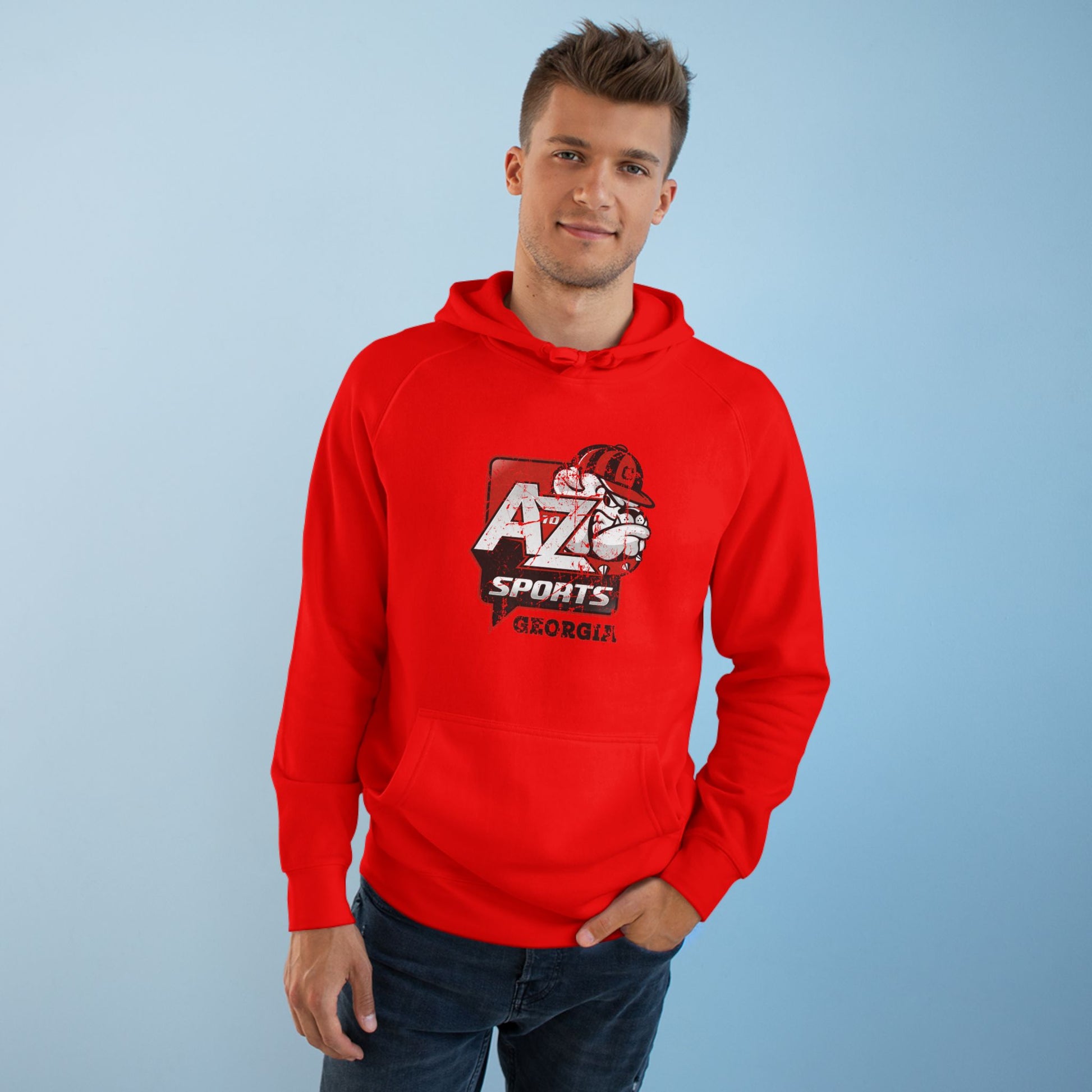 A to Z Sports Georgia Distressed Hoodie