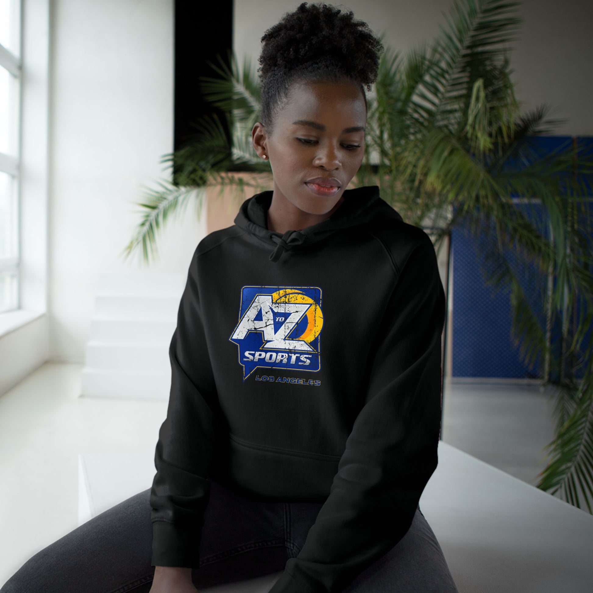 A to Z Sports Rams Distressed Hoodie