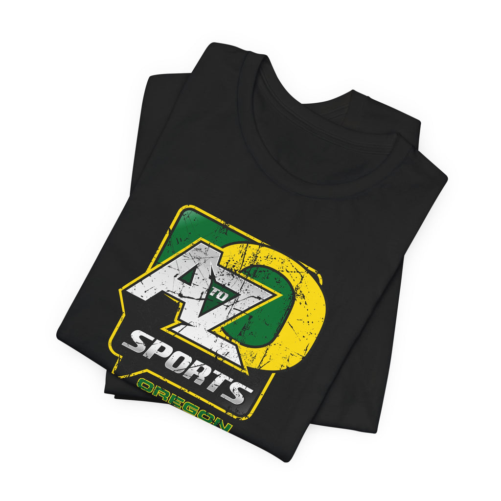 A to Z Sports Oregon Distressed T-Shirt