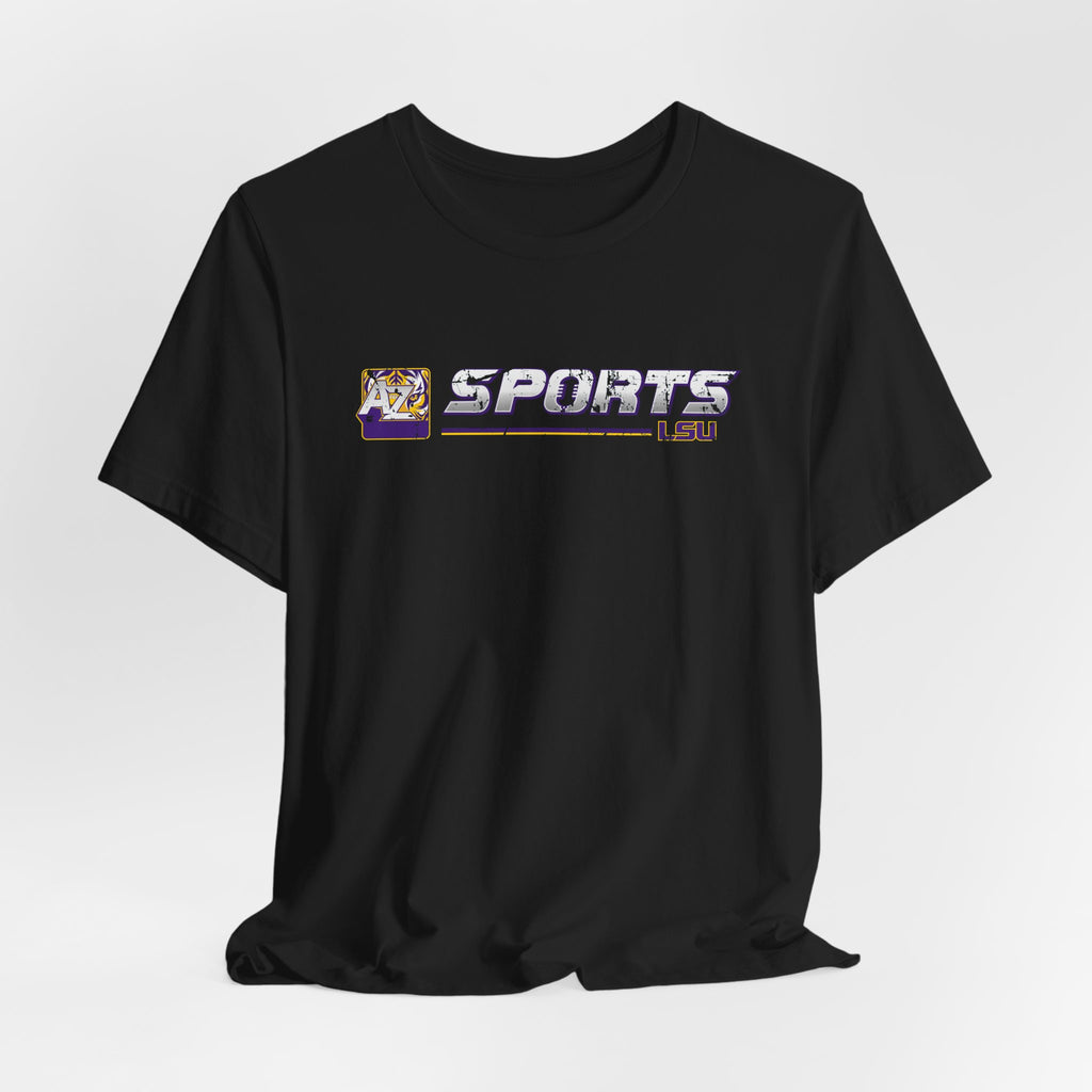 A to Z Sports LSU Distressed Horizontal T-Shirt