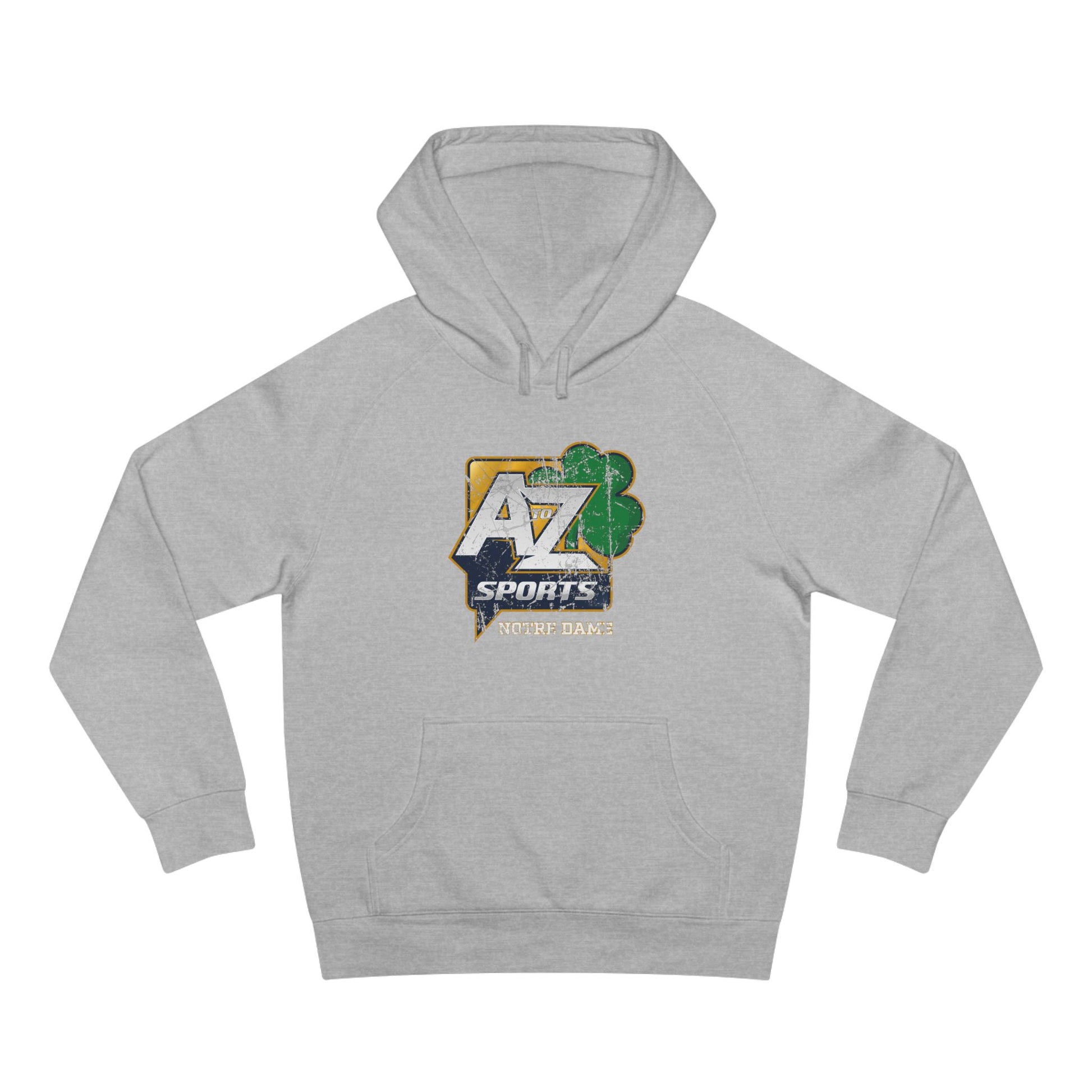 A to Z Sports Notre Dame Distressed Hoodie