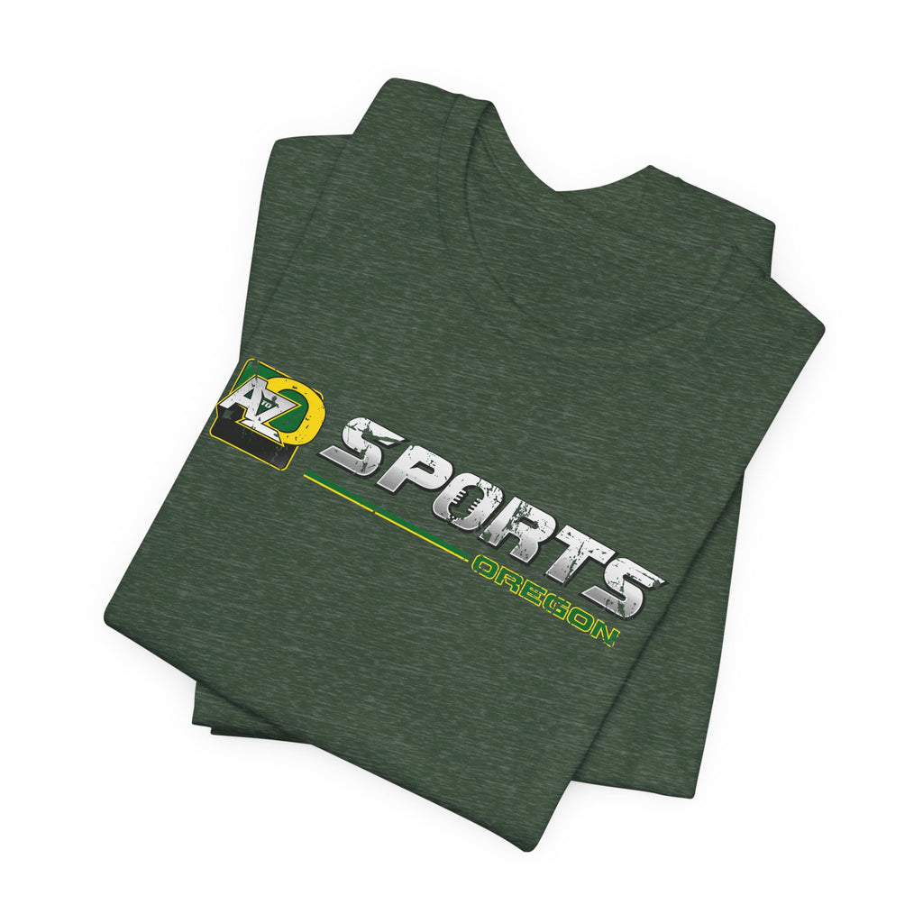 A to Z Sports Oregon Distressed Horizontal T-Shirt