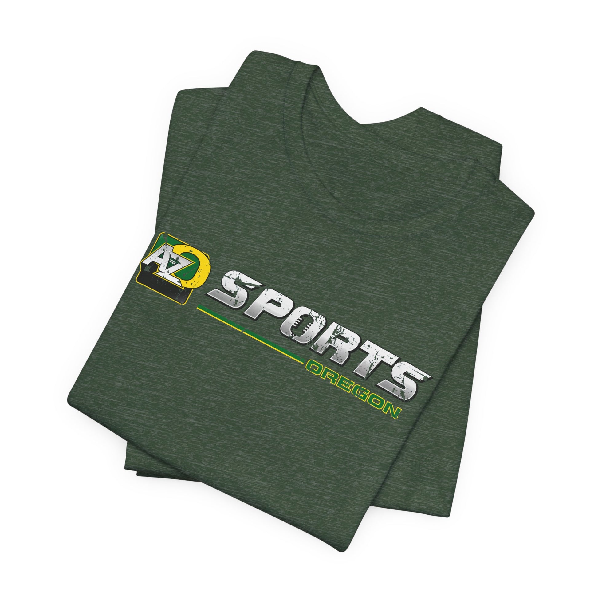 A to Z Sports Oregon Distressed Horizontal T-Shirt