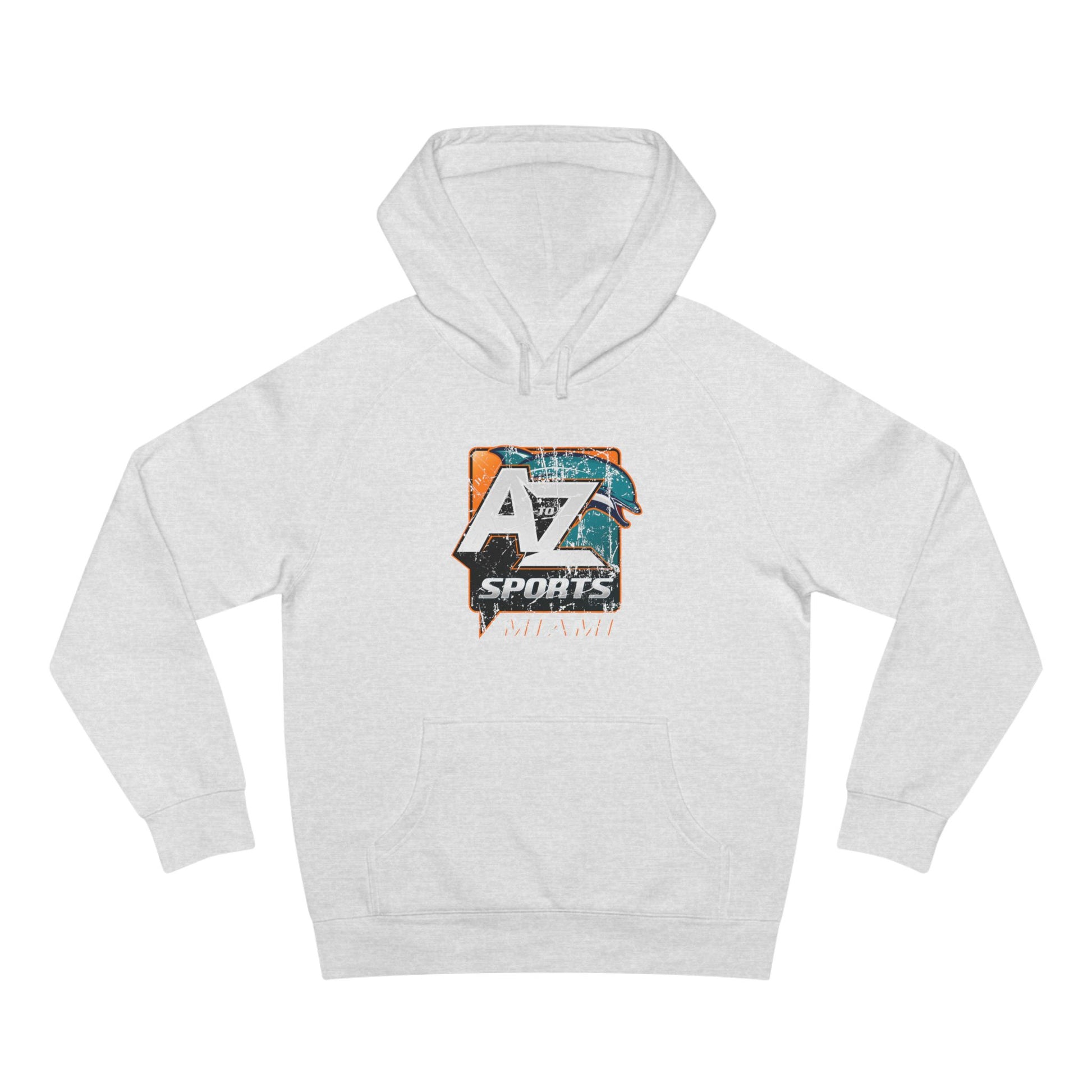 A to Z Sports Dolphins Distressed Hoodie