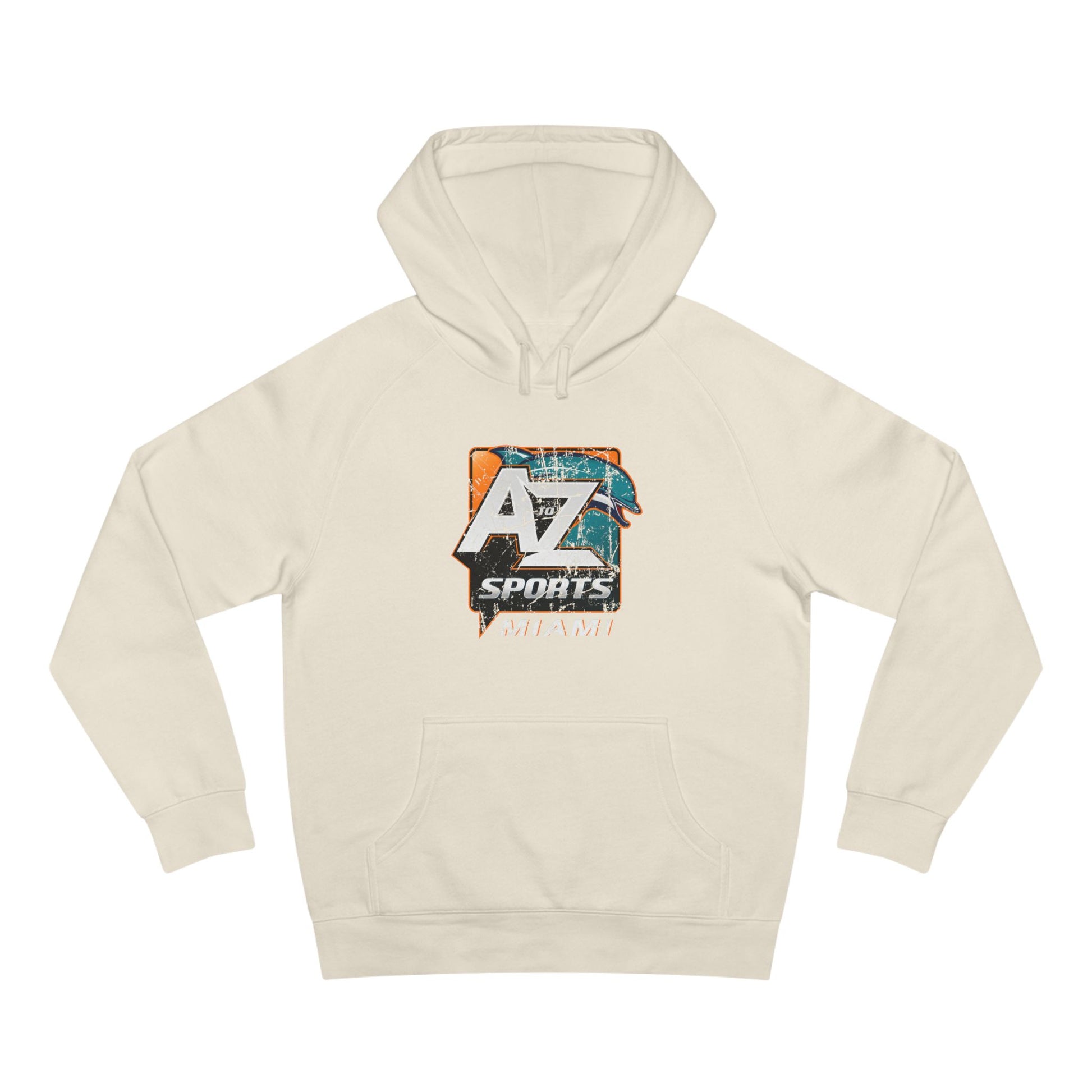 A to Z Sports Dolphins Distressed Hoodie