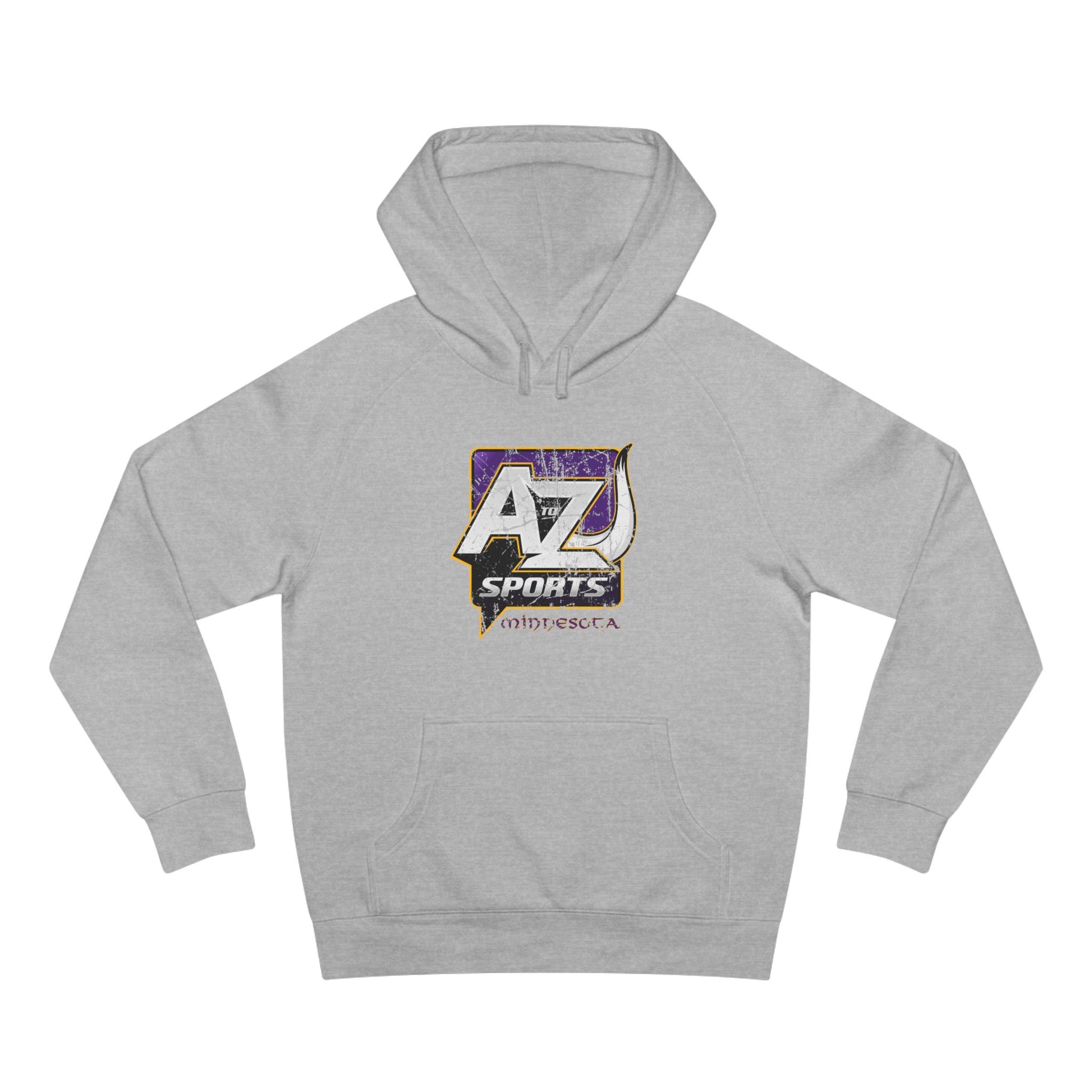 A to Z Sports Vikings Distressed Hoodie