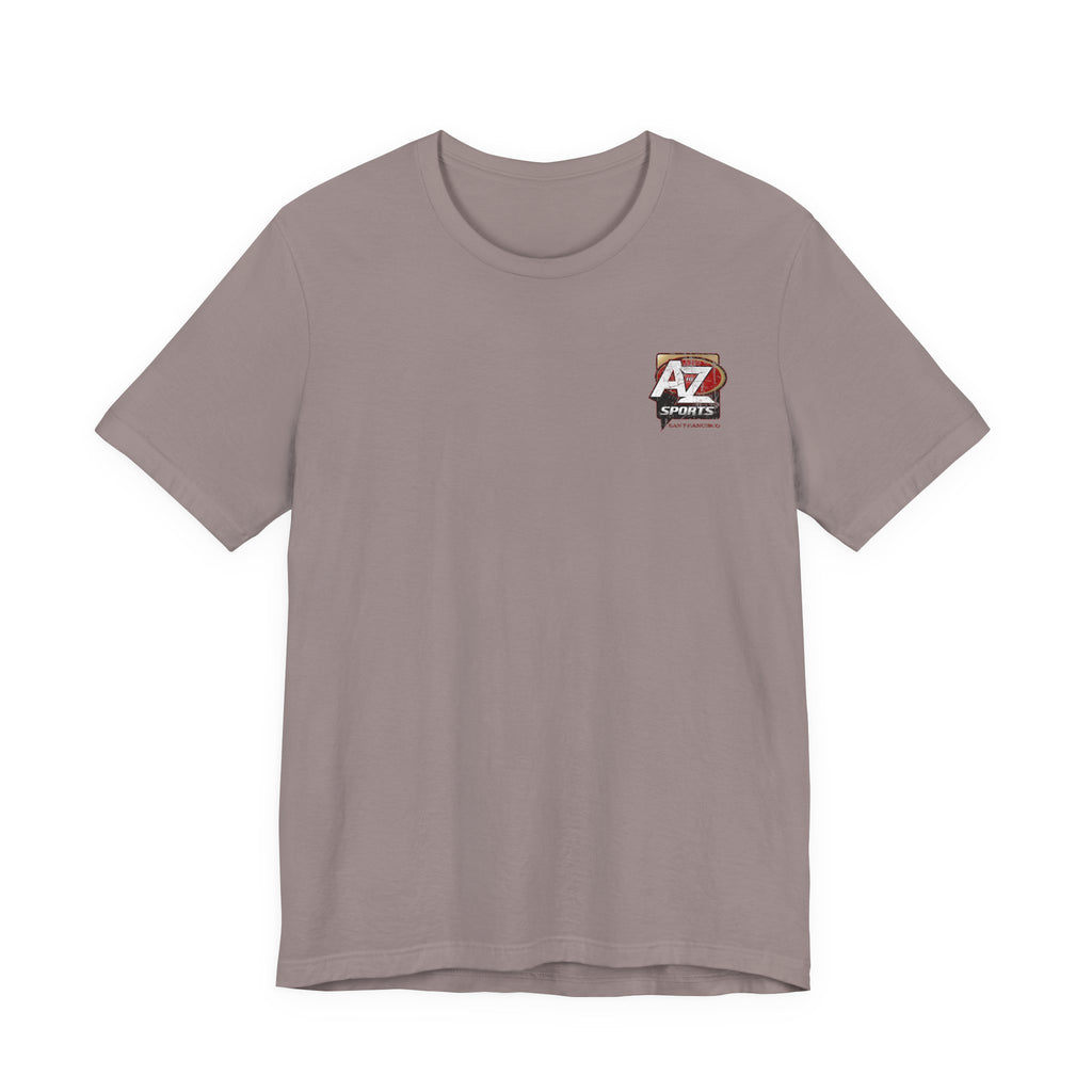 A to Z Sports 49ers Distressed Pocket T-Shirt