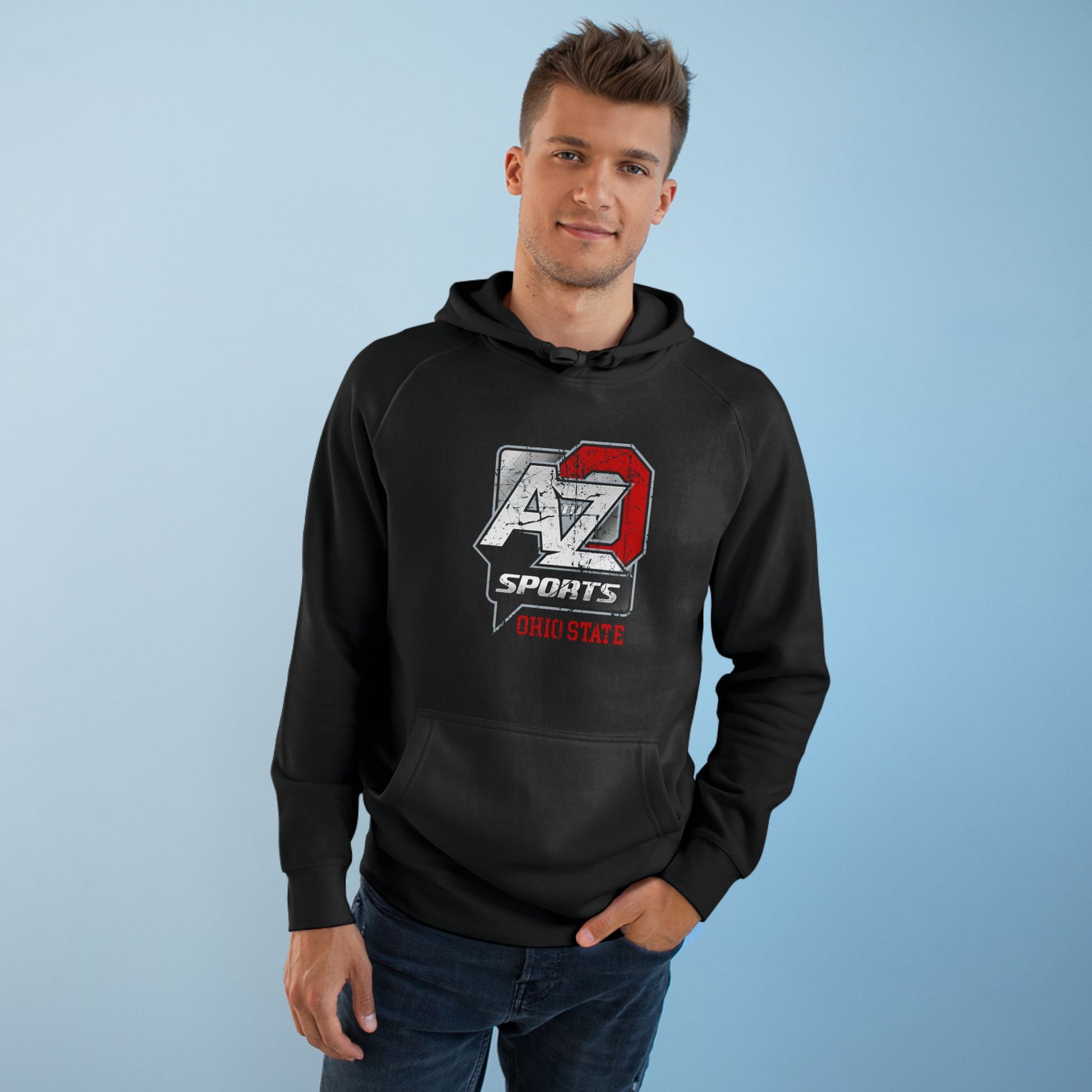 A to Z Sports Ohio State Distressed Hoodie