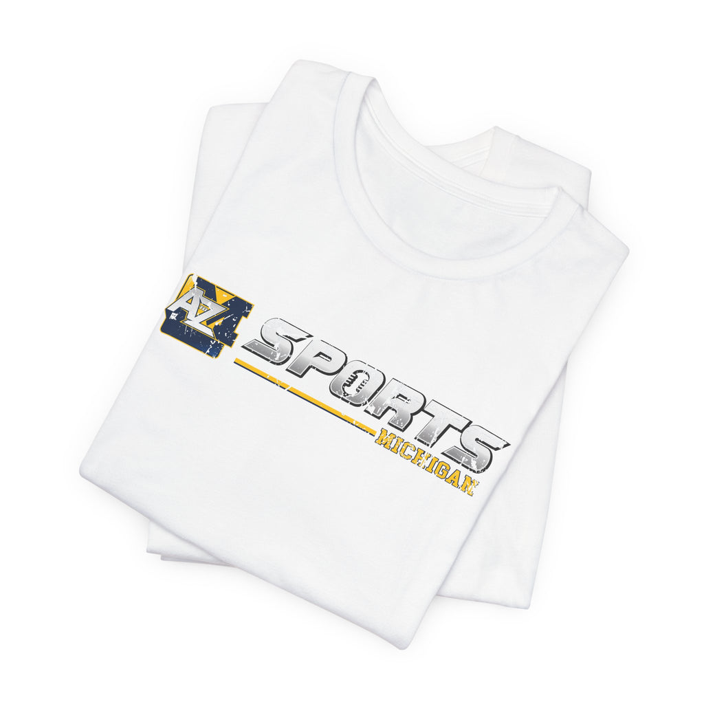 A to Z Sports Michigan Distressed Horizontal T-Shirt
