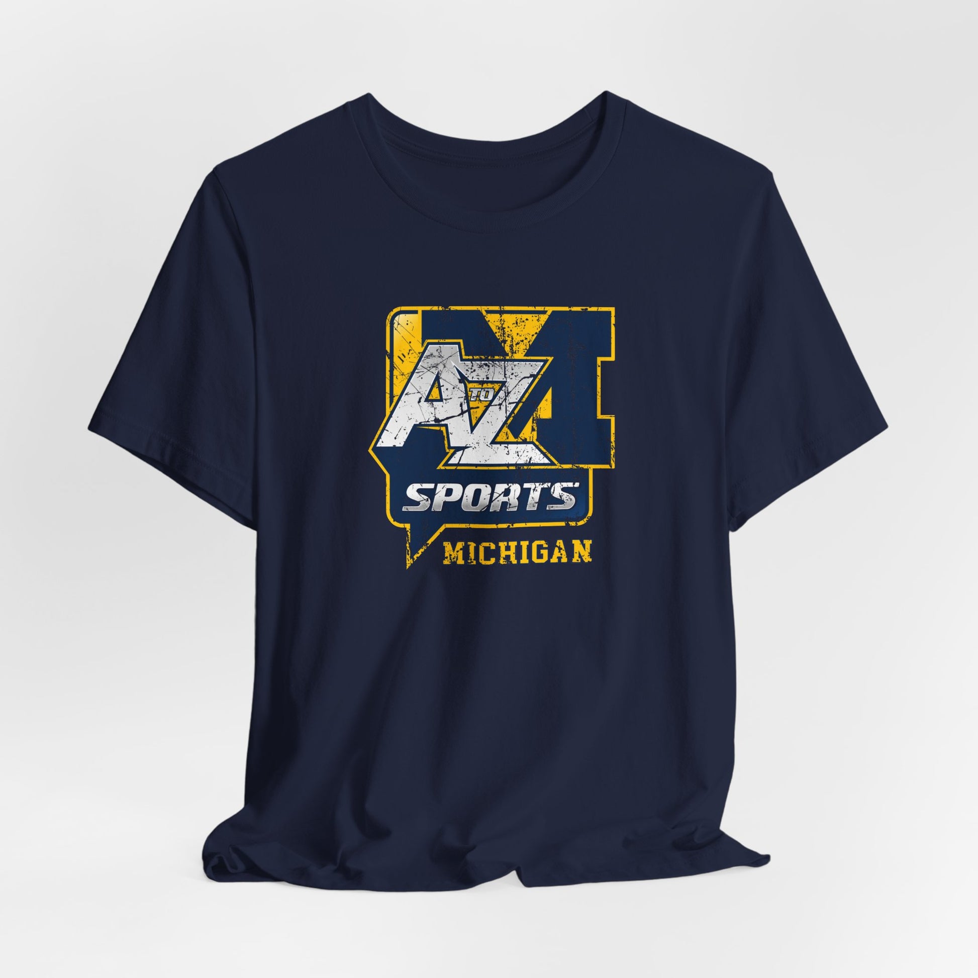 A to Z Sports Michigan Distressed T-Shirt