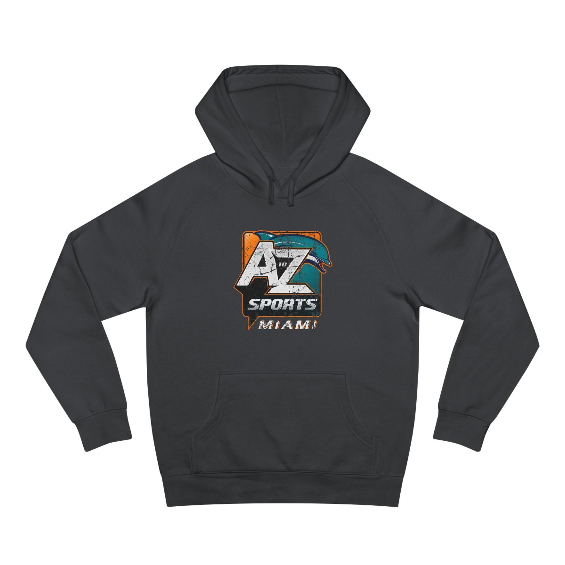 A to Z Sports Dolphins Distressed Hoodie