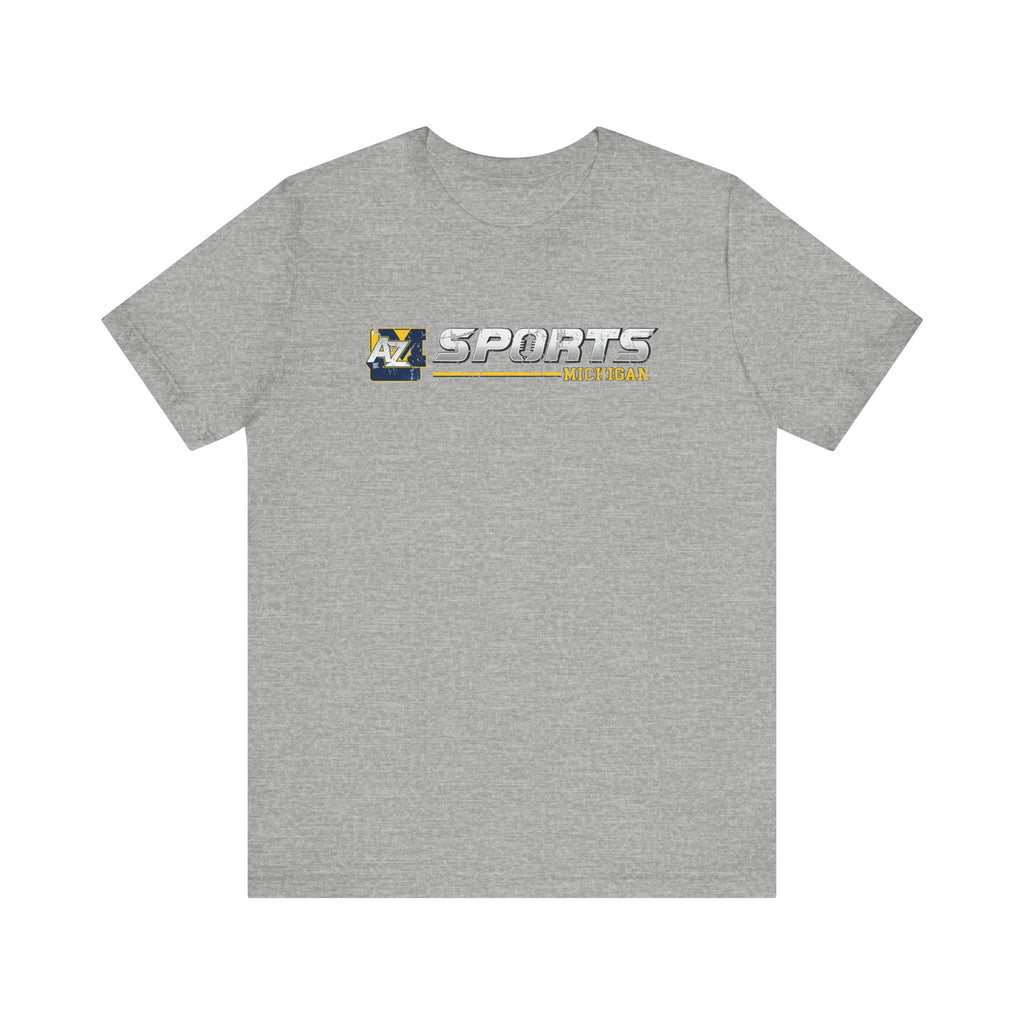 A to Z Sports Michigan Distressed Horizontal T-Shirt