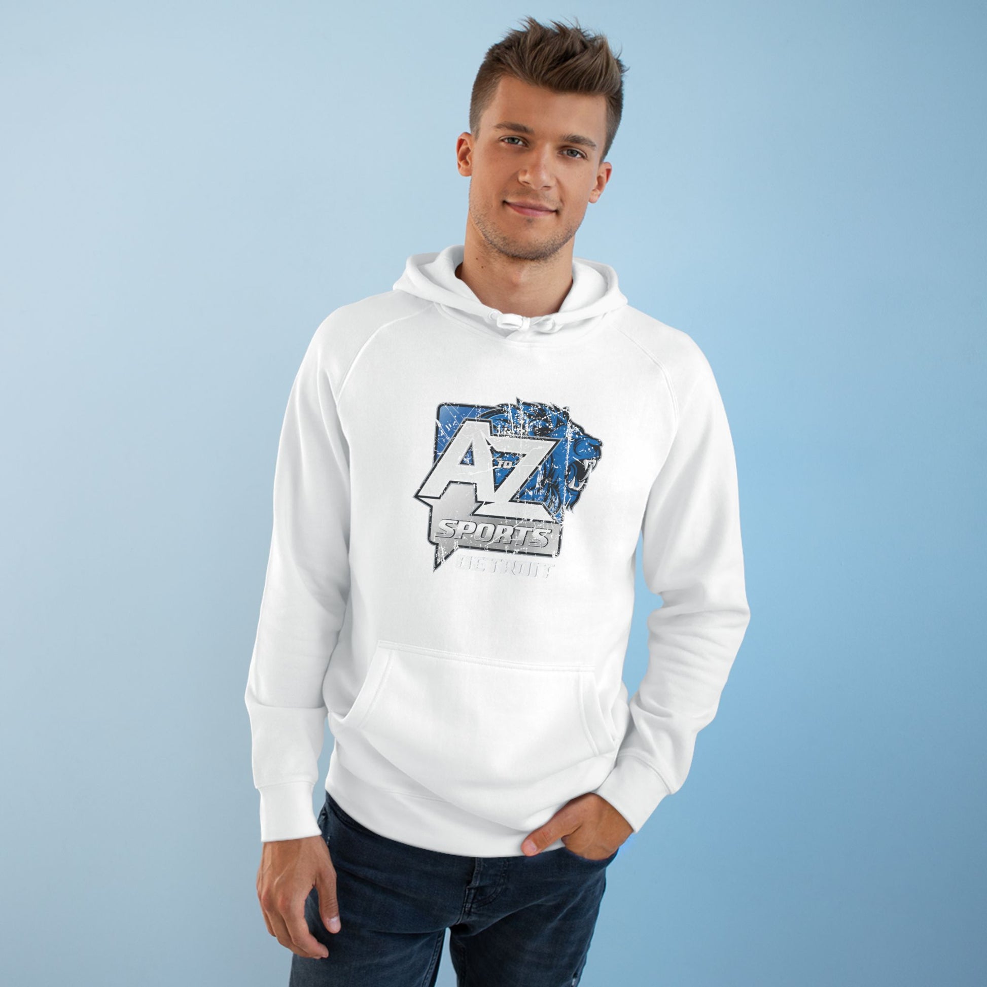 A to Z Sports Lions Distressed Hoodie