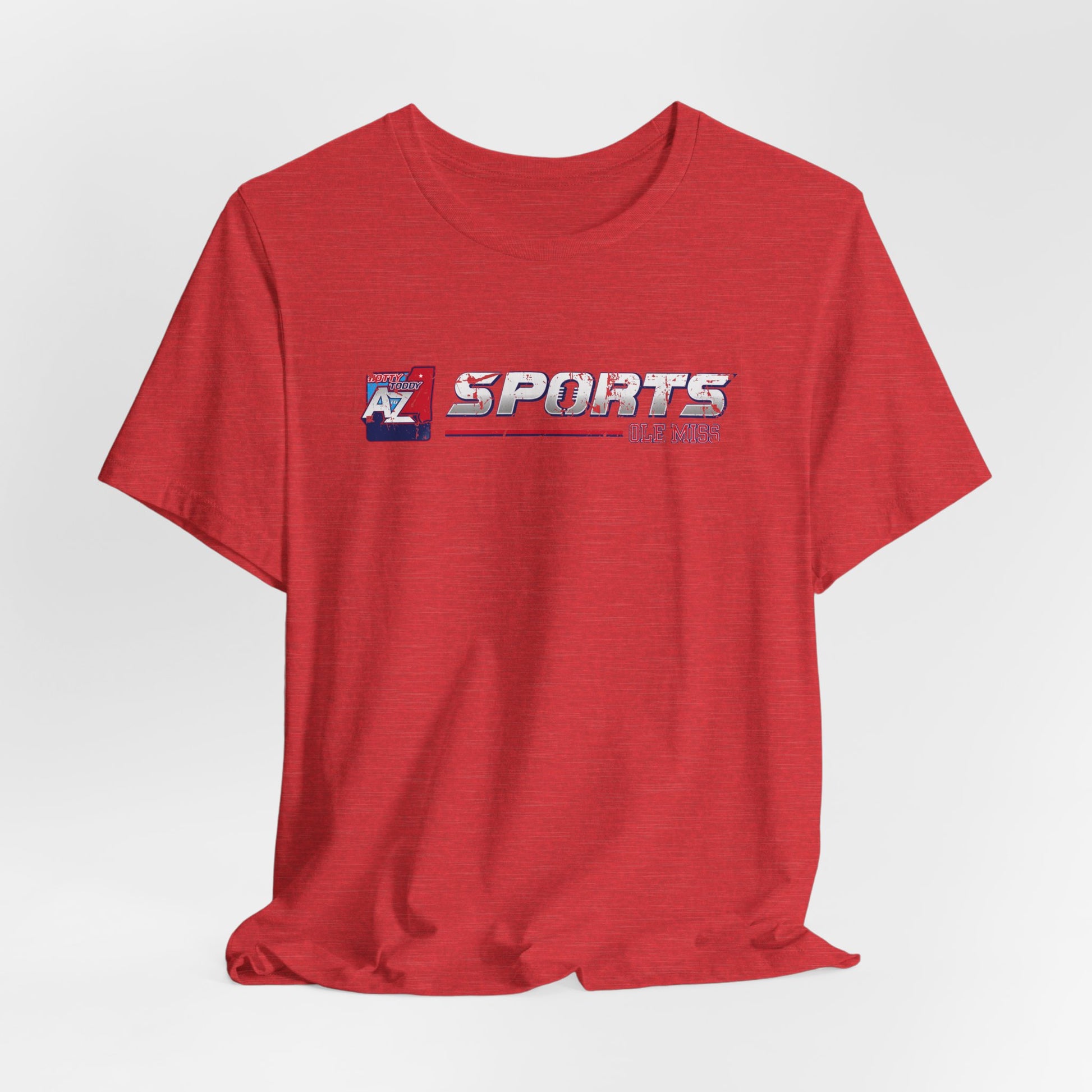 A to Z Sports Ole Miss Horizontal Distressed T-Shirt