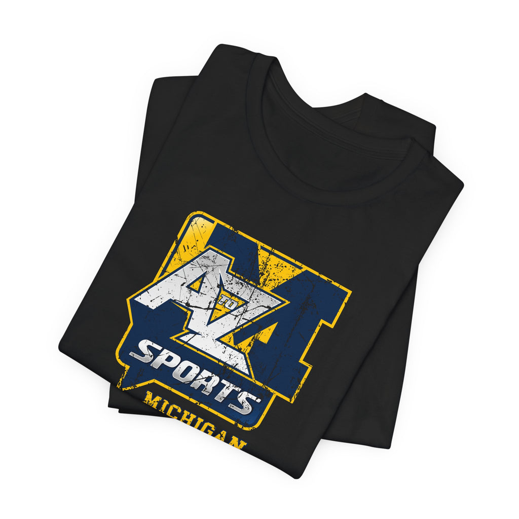 A to Z Sports Michigan Distressed T-Shirt