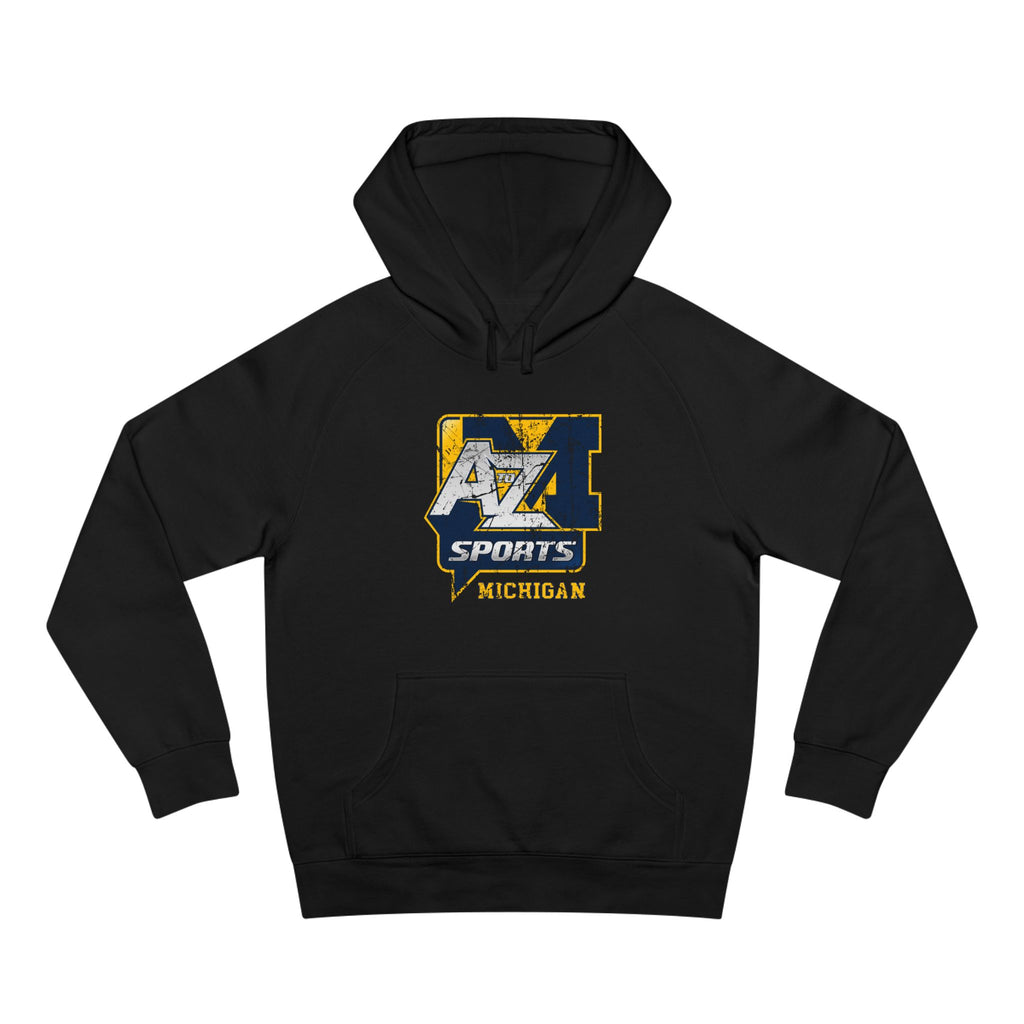 A to Z Sports Michigan Distressed Hoodie