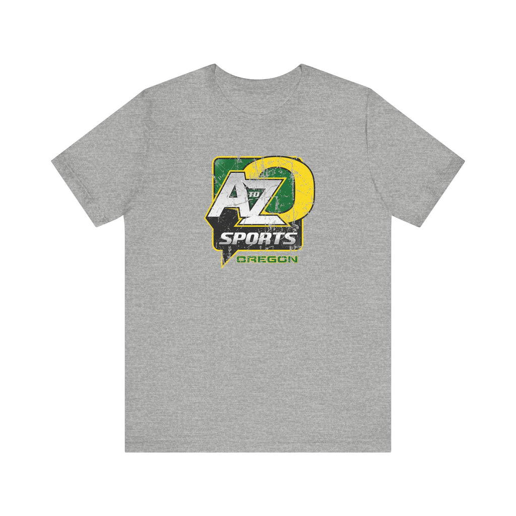 A to Z Sports Oregon Distressed T-Shirt