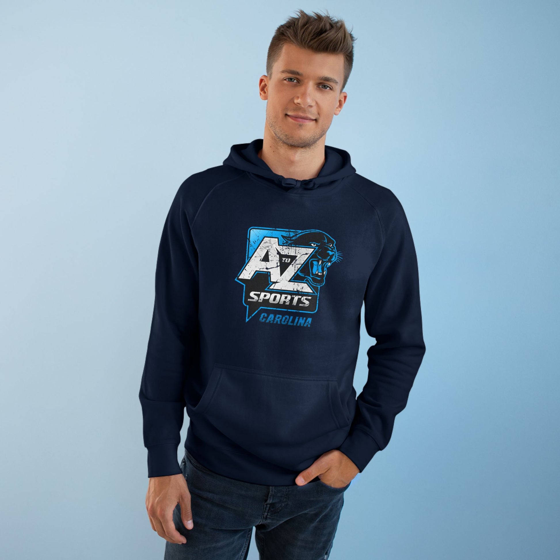 A to Z Sports Panthers Distressed Hoodie