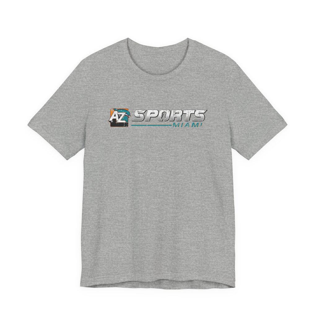 A to Z Sports Dolphins Distressed Horizontal T-Shirt