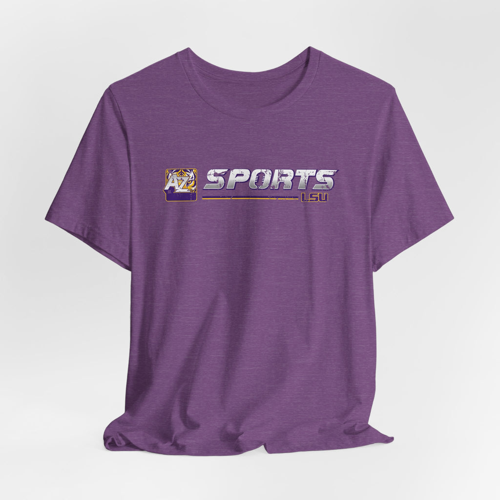 A to Z Sports LSU Distressed Horizontal T-Shirt