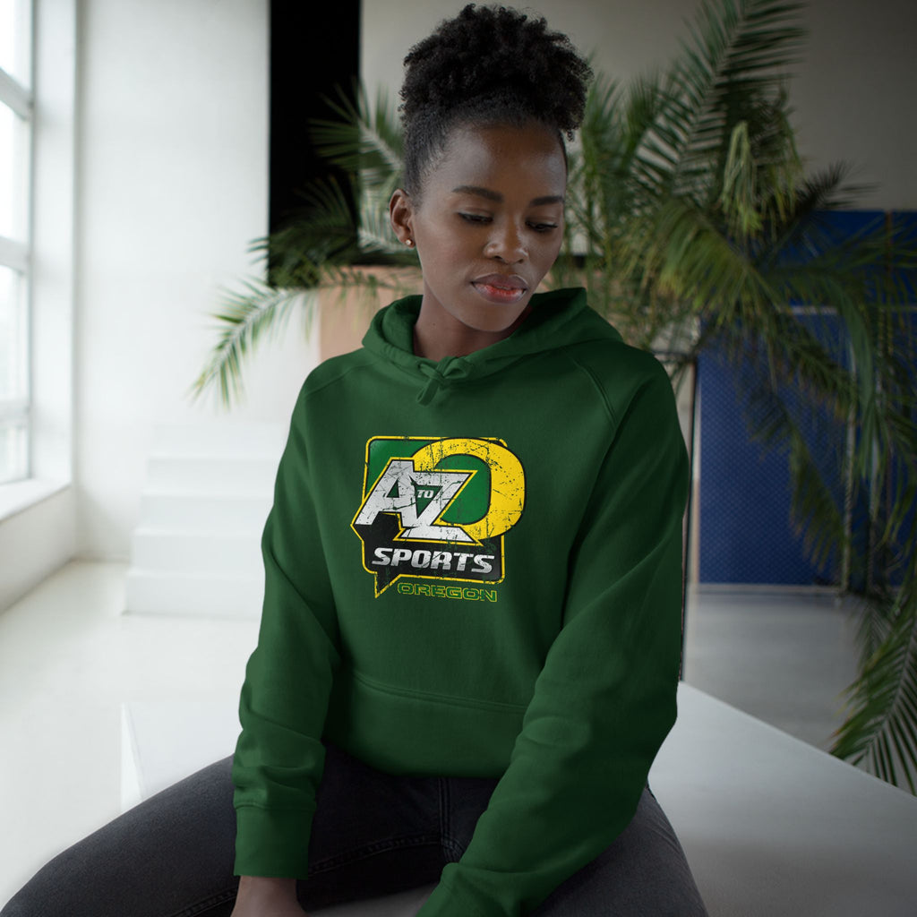 A to Z Sports Oregon Distressed Hoodie