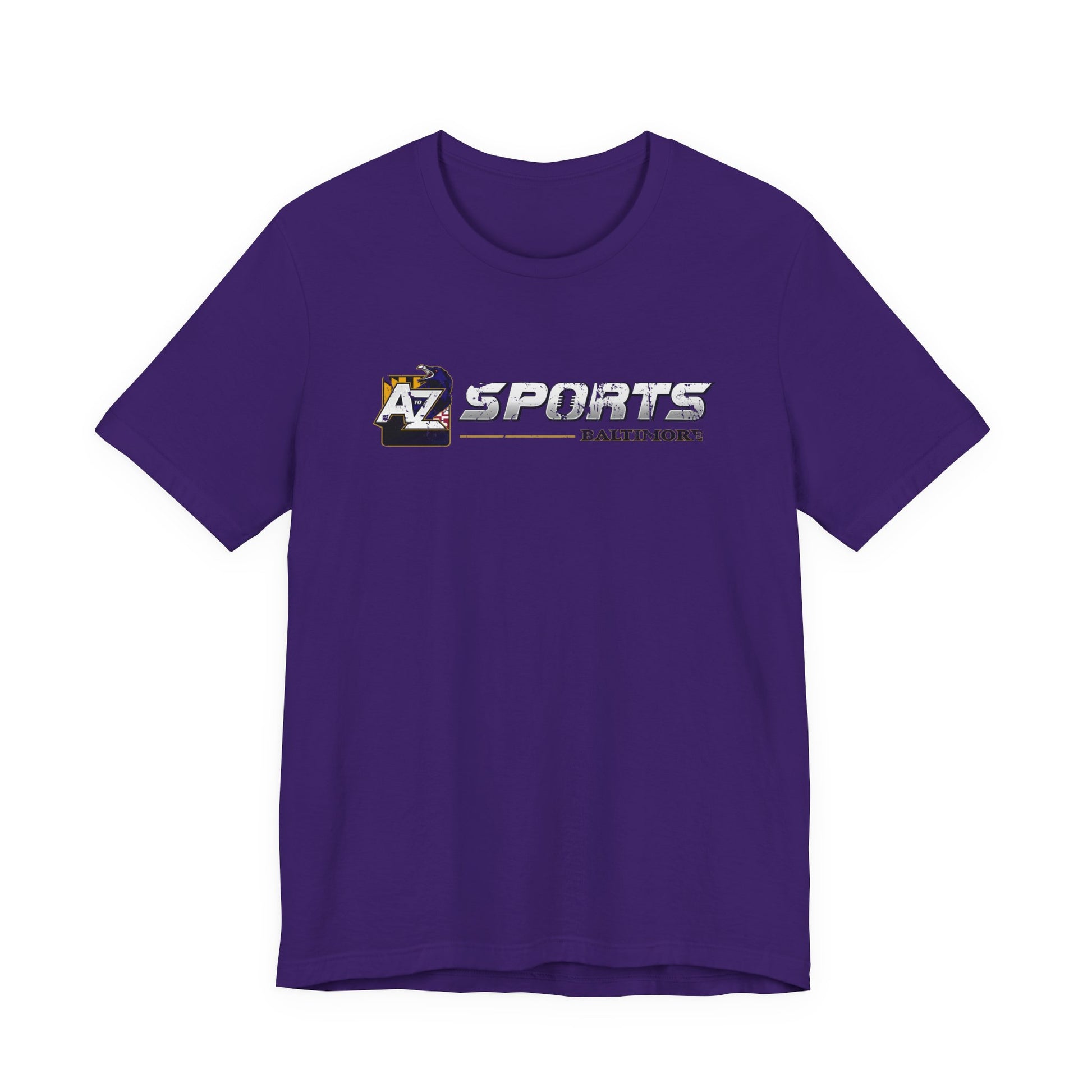 A to Z Sports Ravens Distressed Horizontal T-Shirt