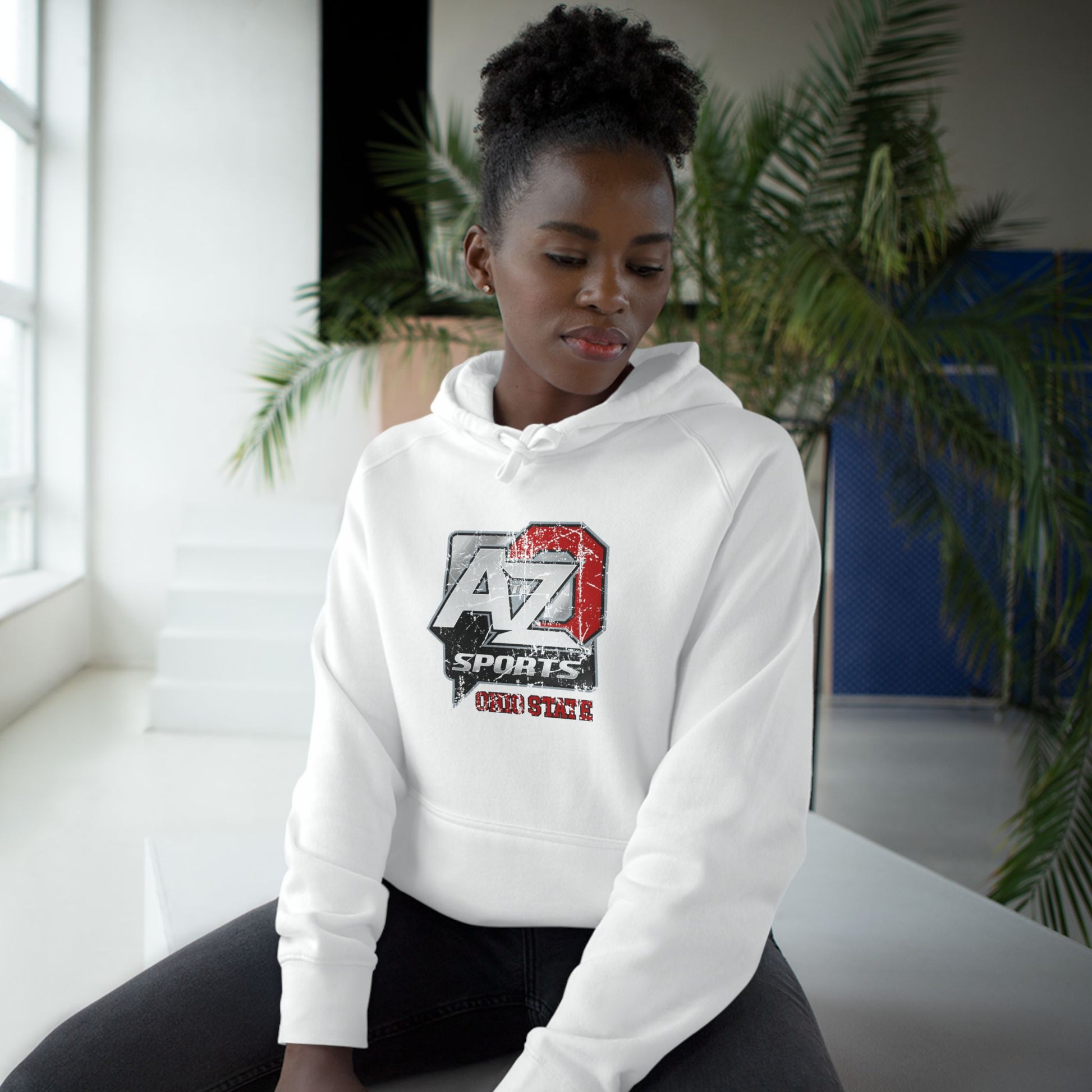A to Z Sports Ohio State Distressed Hoodie