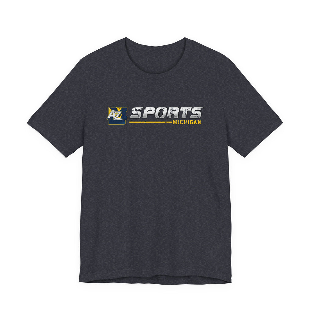 A to Z Sports Michigan Distressed Horizontal T-Shirt